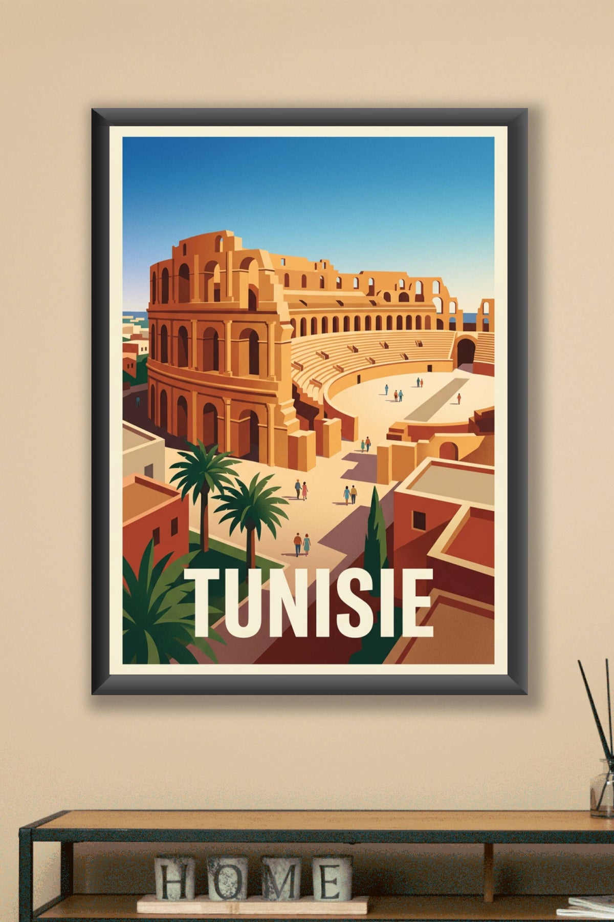 Poster de Tunisie, l'amphithéâtre d'El Jem