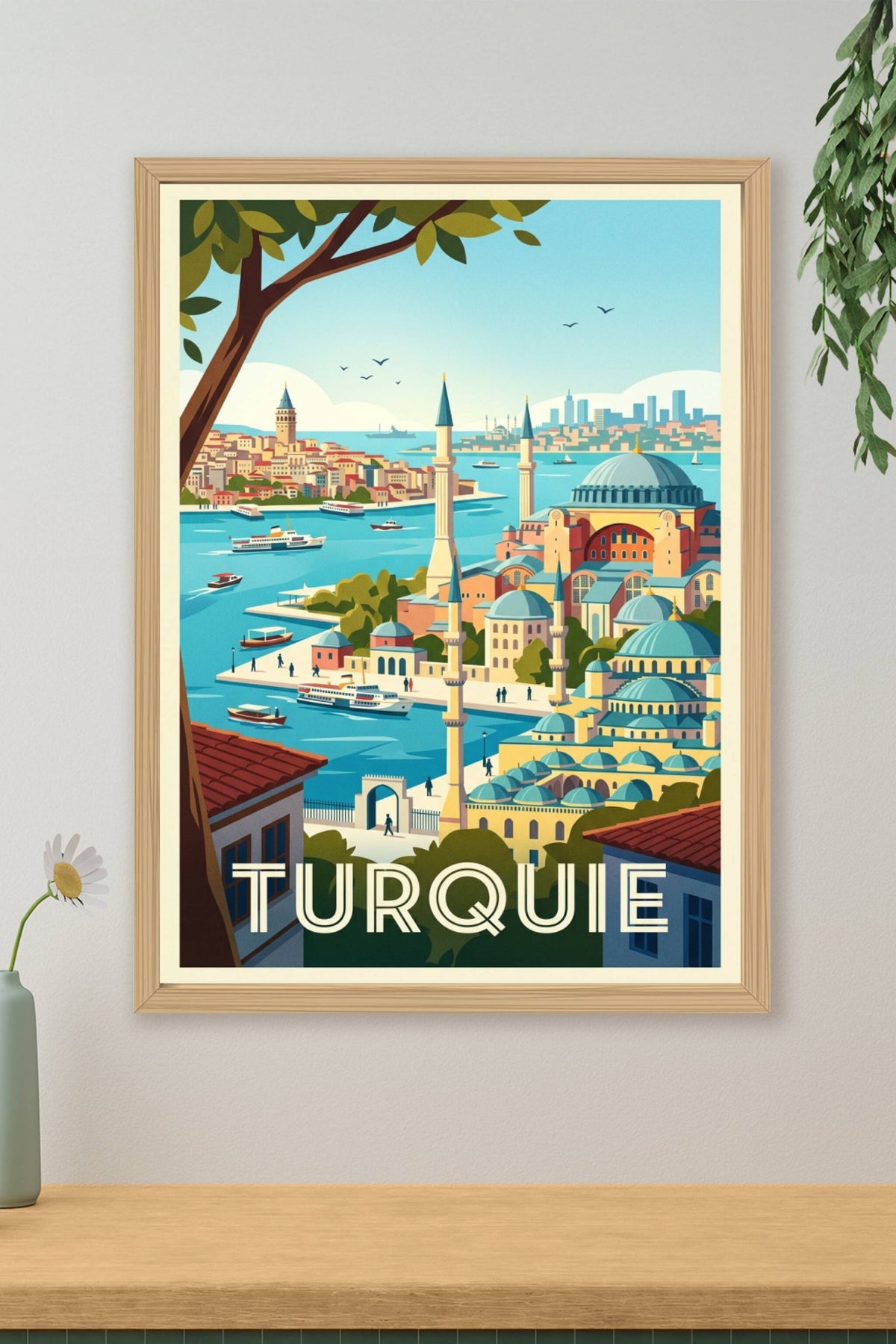 Poster de Turquie, Sainte-Sophie poster voyage