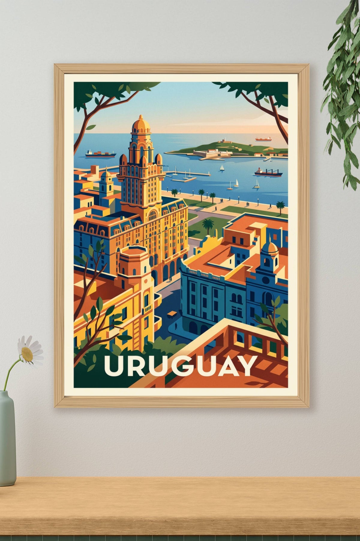 Affiche d'Uruguay, Palais Salvo Montevideo | Afich