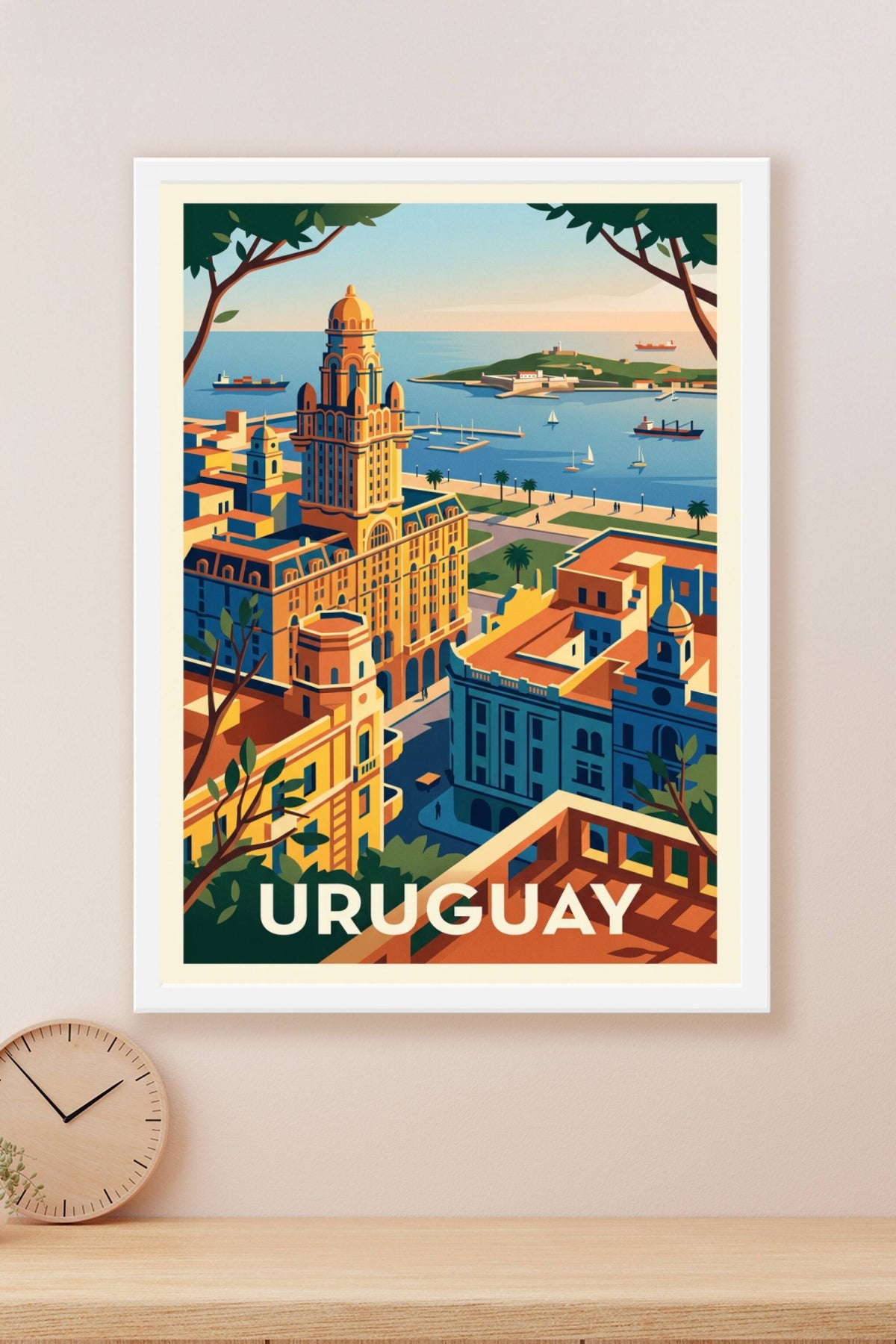 Affiche d'Uruguay, Palais Salvo Montevideo | Afich