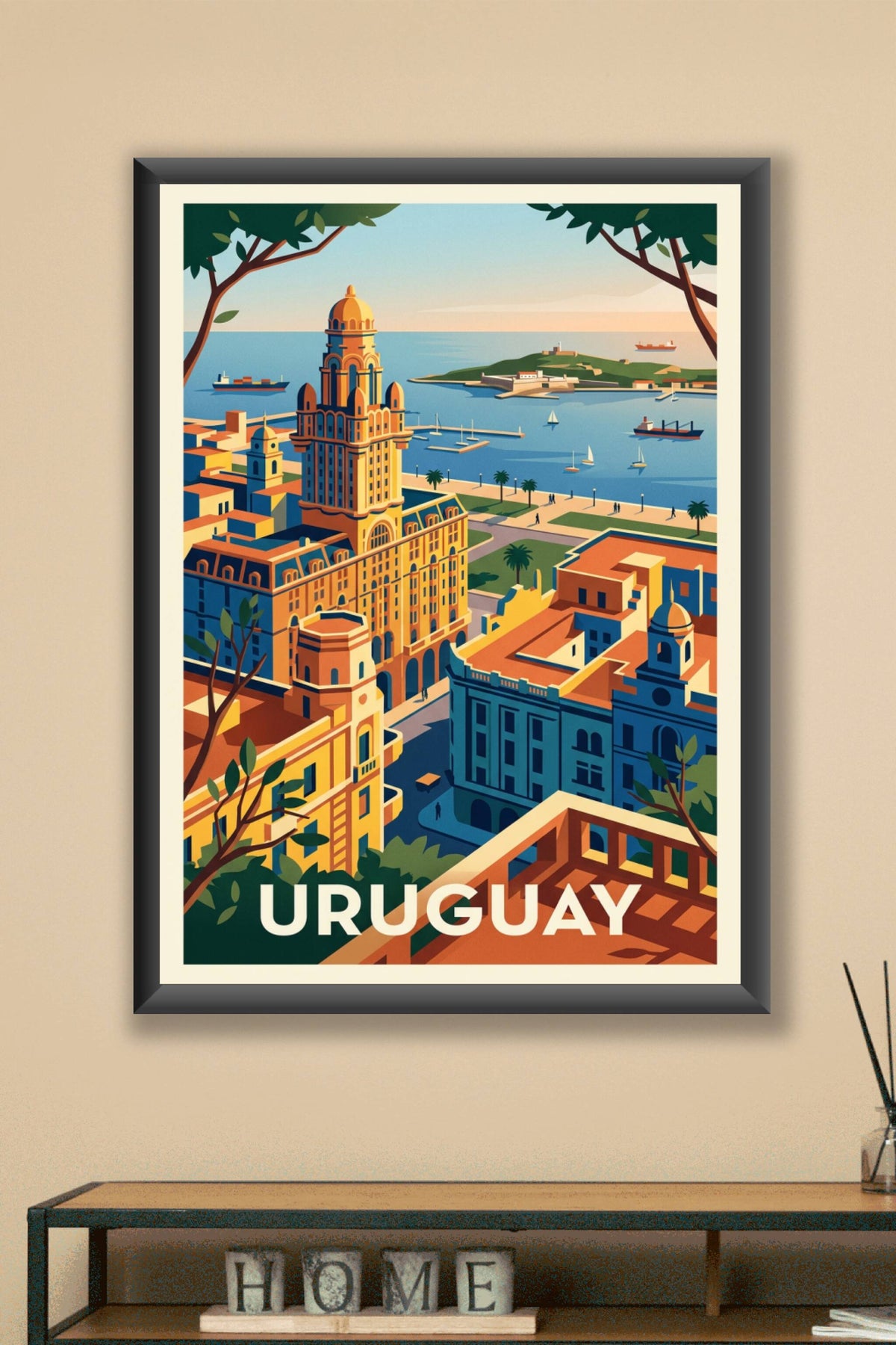 Affiche d'Uruguay, Palais Salvo Montevideo | Afich