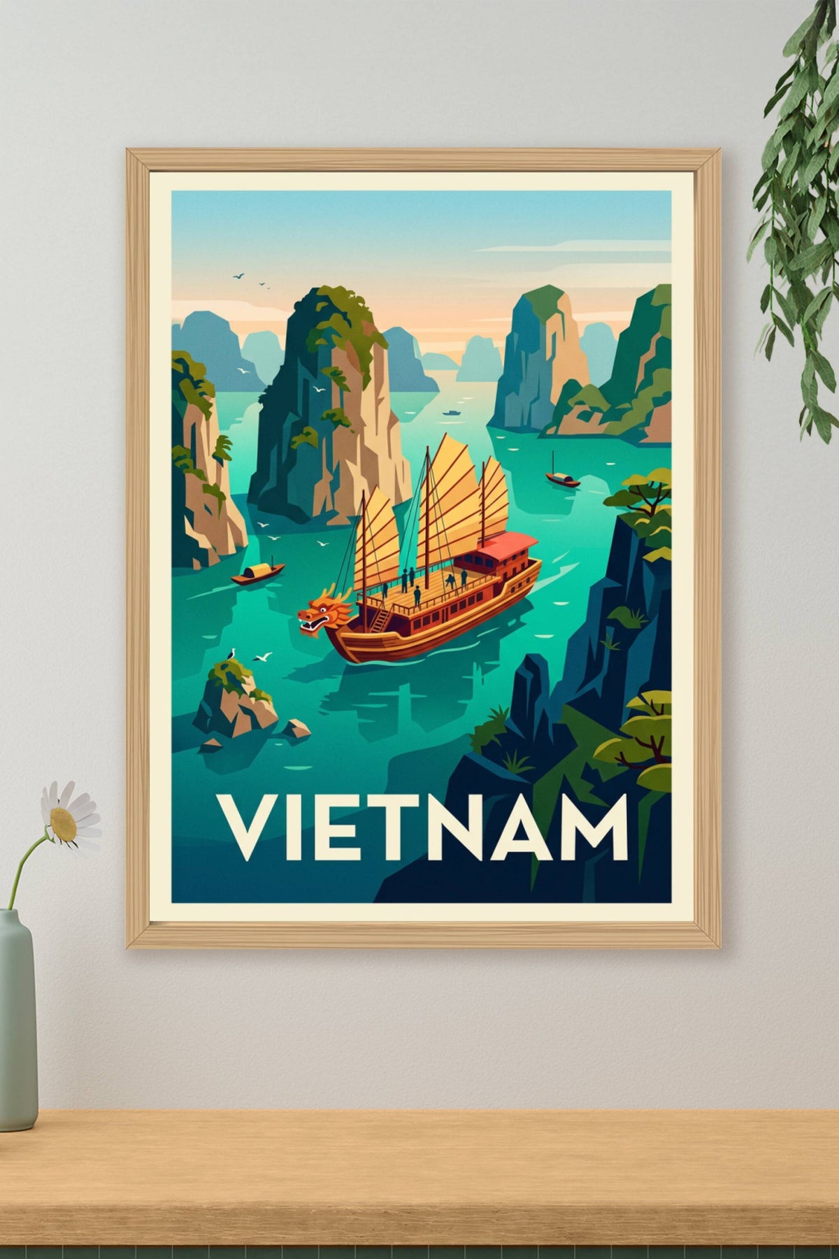 Affiche du Vietnam, Baie d'Halong poster | Afich