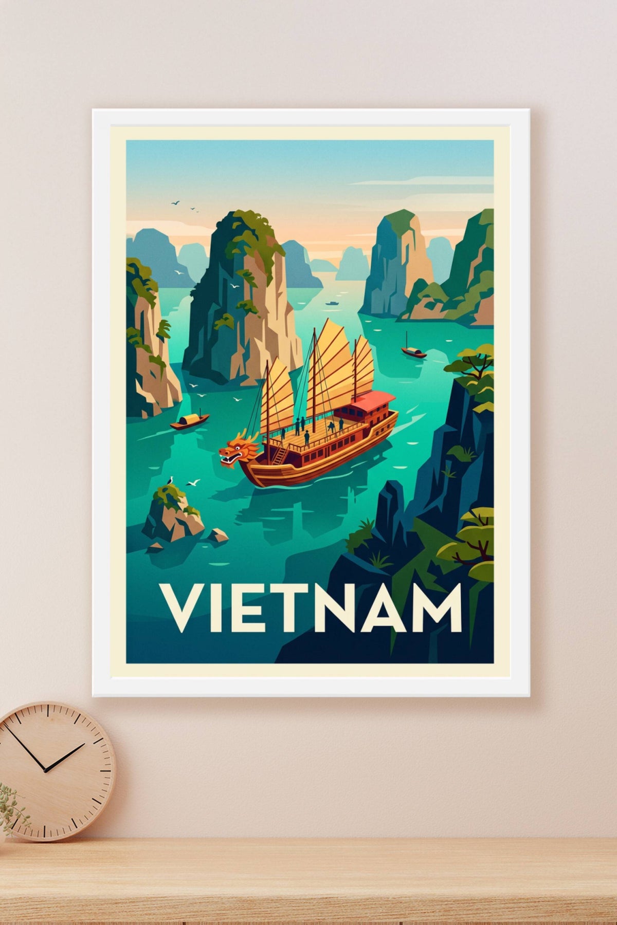 Affiche du Vietnam, Baie d'Halong poster | Afich