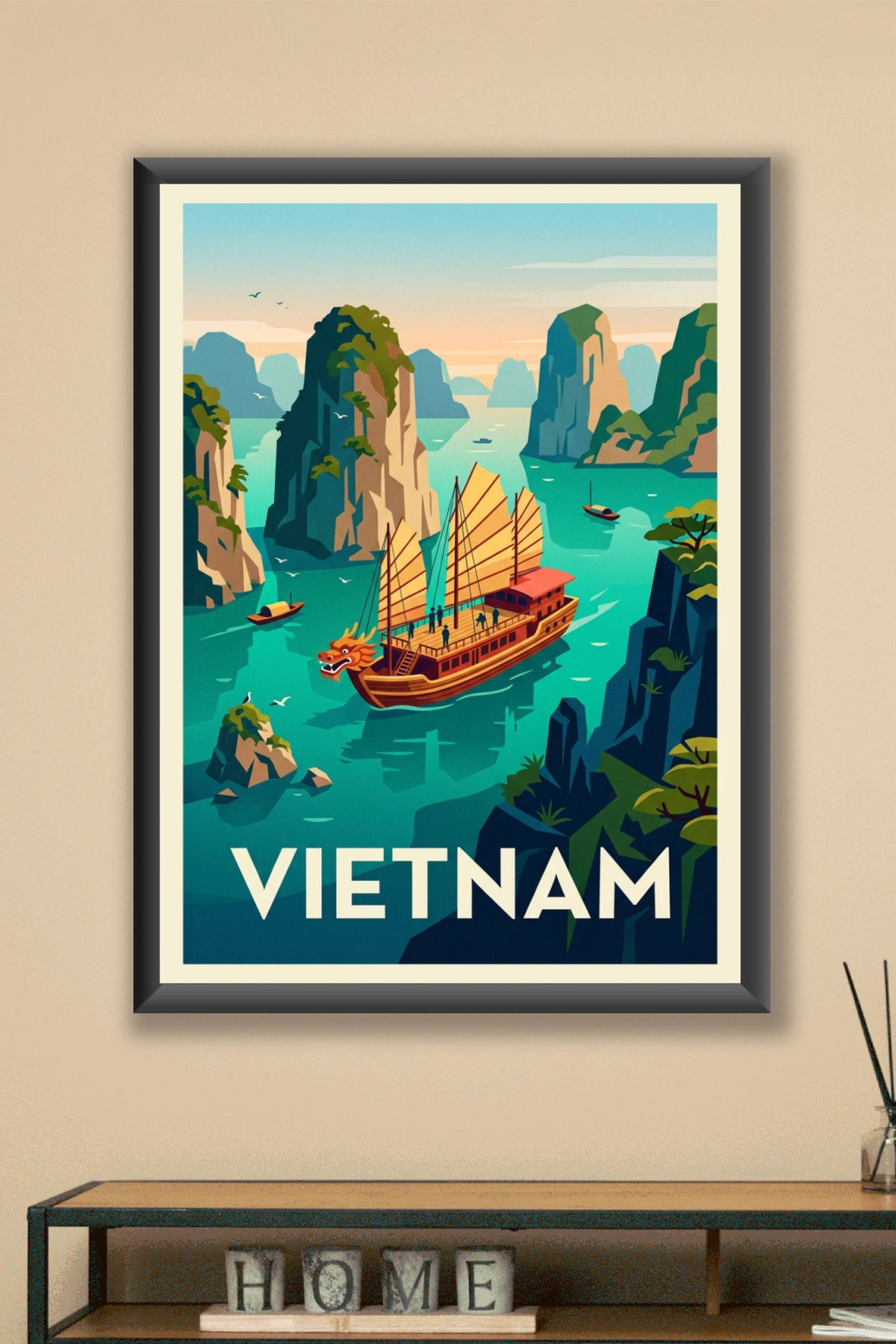 Affiche du Vietnam, Baie d'Halong poster | Afich