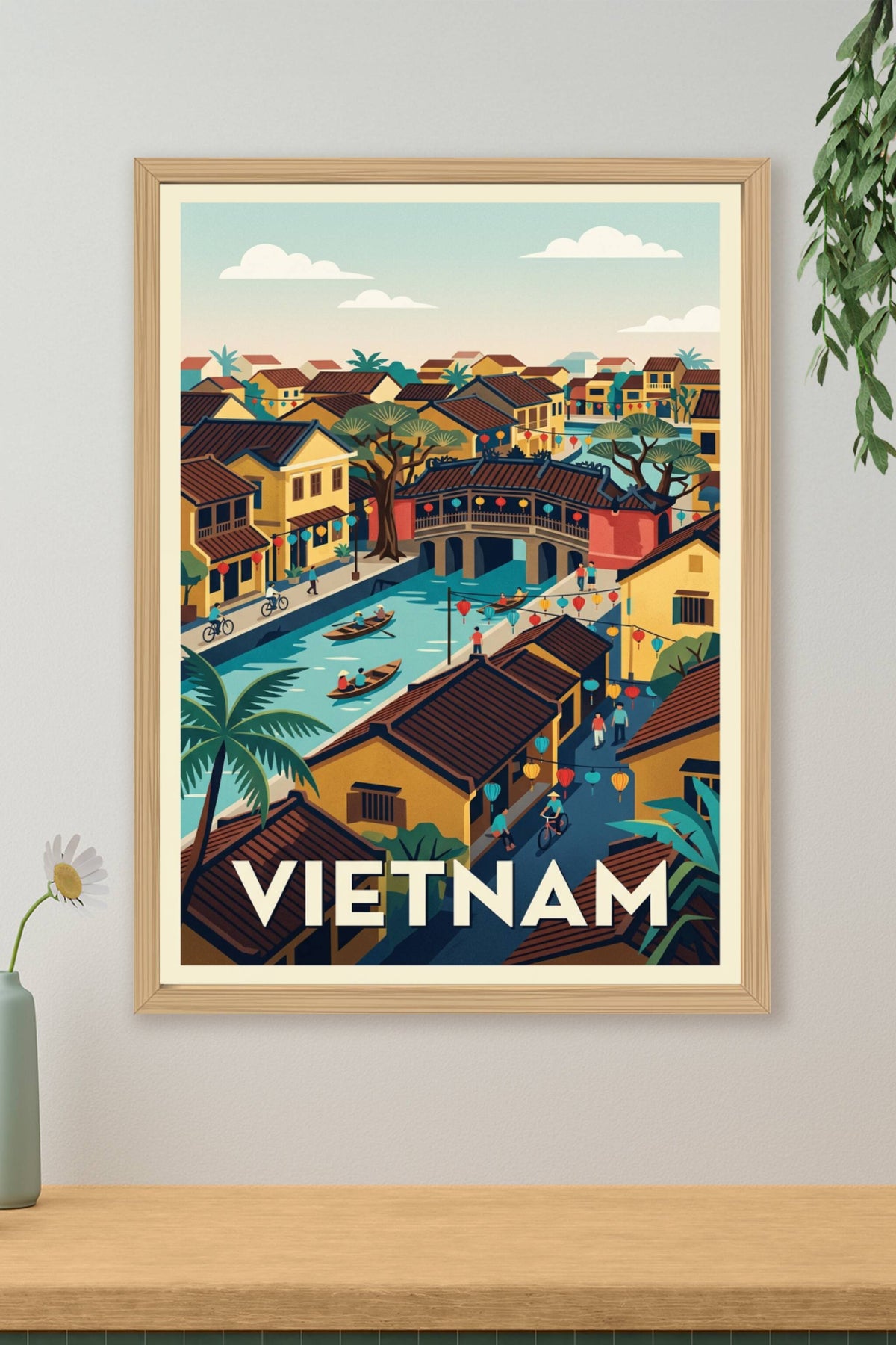 Affiche du Vietnam, lanternes de Hoi An | Afich