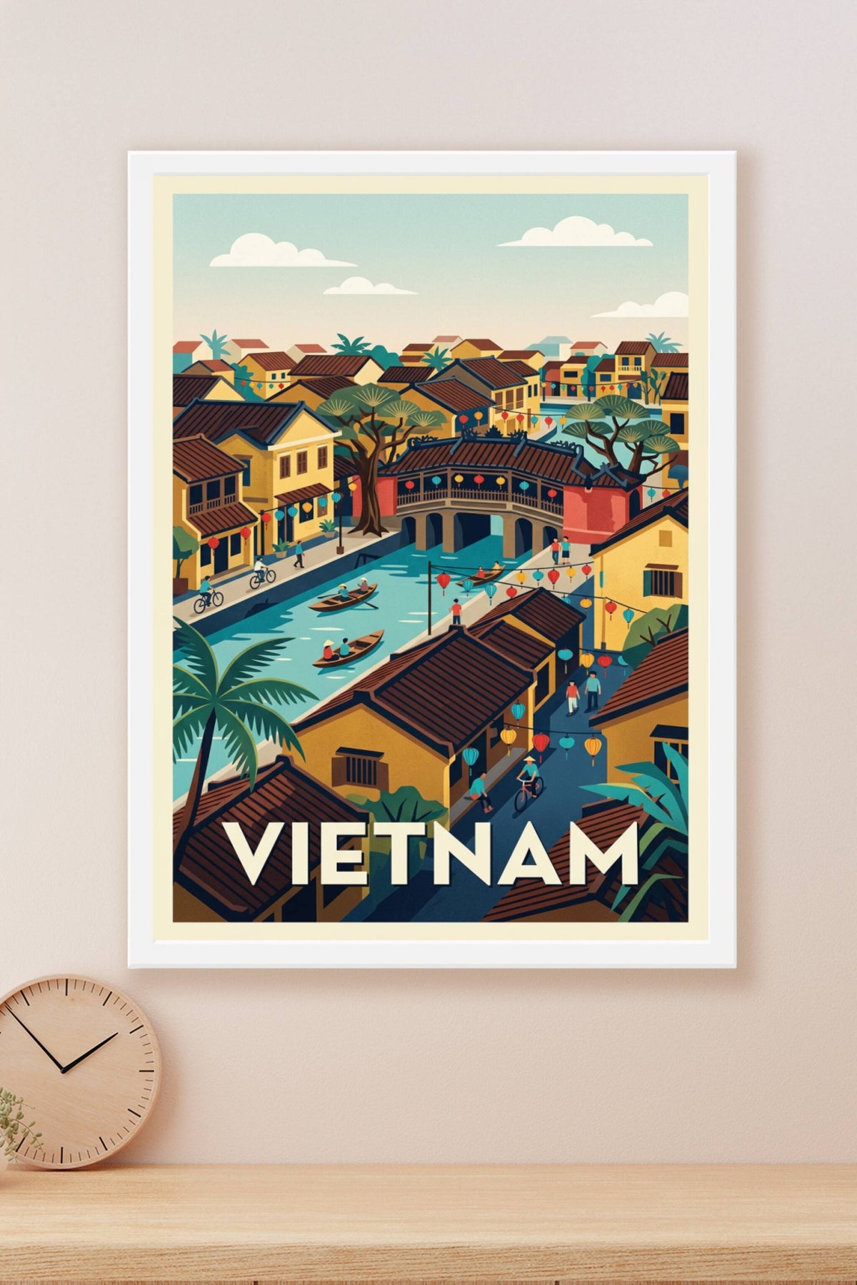 Affiche du Vietnam, lanternes de Hoi An | Afich
