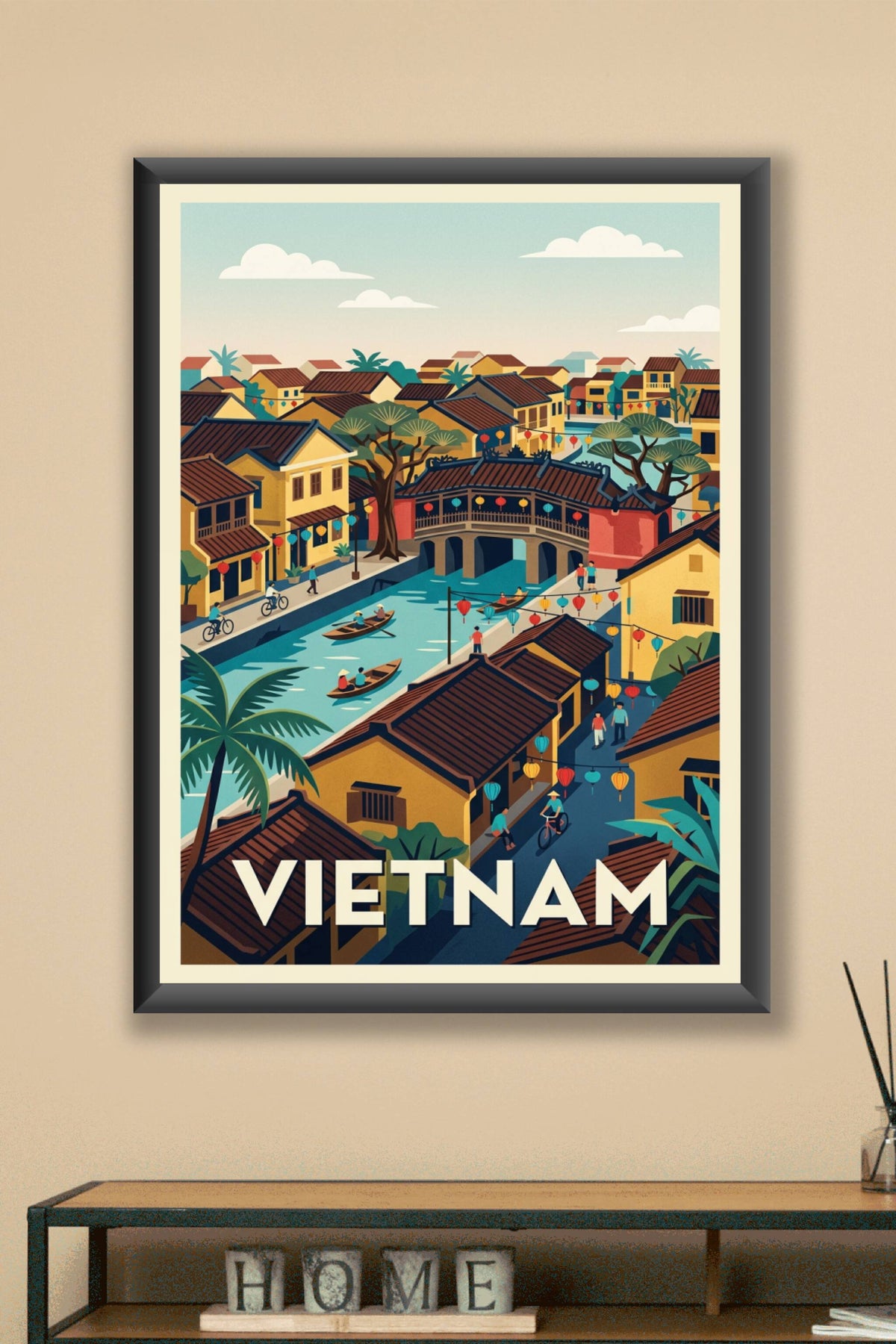 Affiche du Vietnam, lanternes de Hoi An | Afich