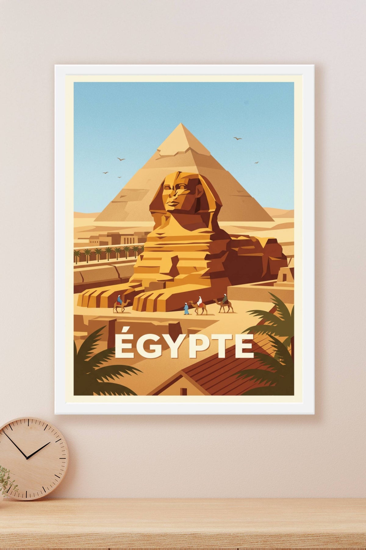 Affiche d'Égypte, poster Sphinx de Gizeh | Afich