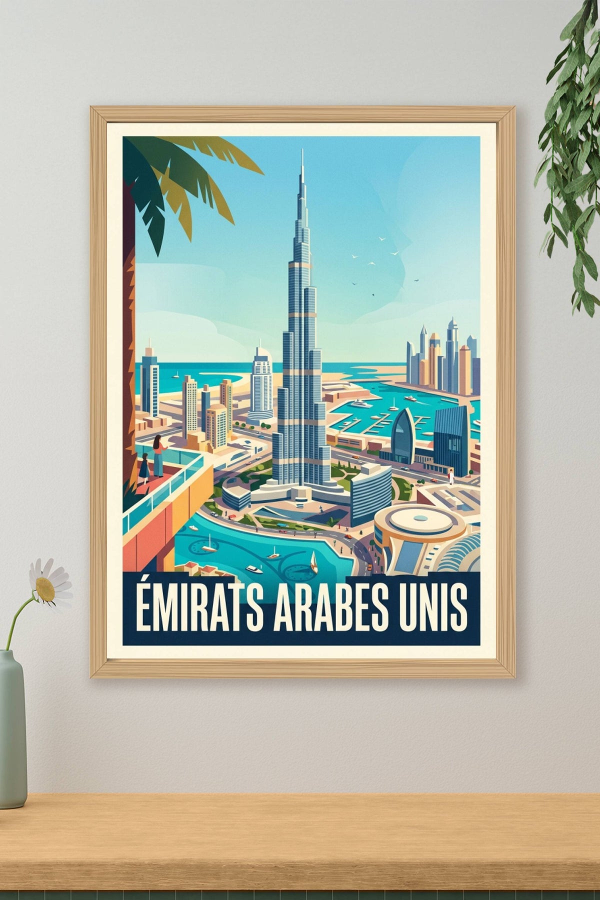 Affiche des Émirats Arabes Unis, Burj Khalifa | Afich
