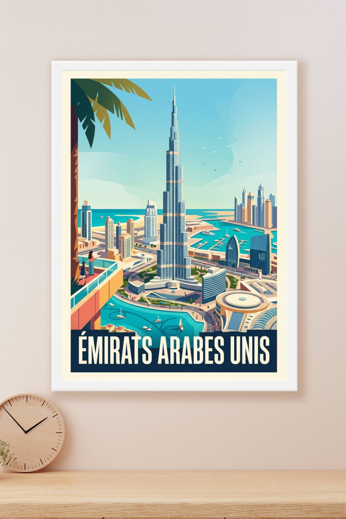 Affiche des Émirats Arabes Unis, Burj Khalifa | Afich