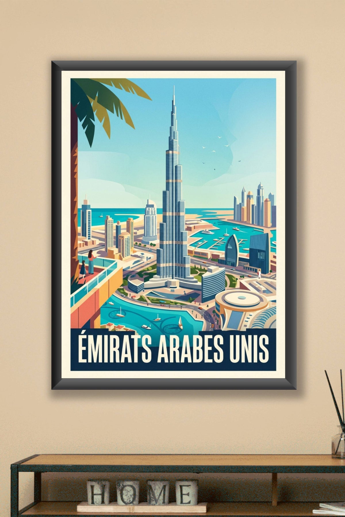 Affiche des Émirats Arabes Unis, Burj Khalifa | Afich