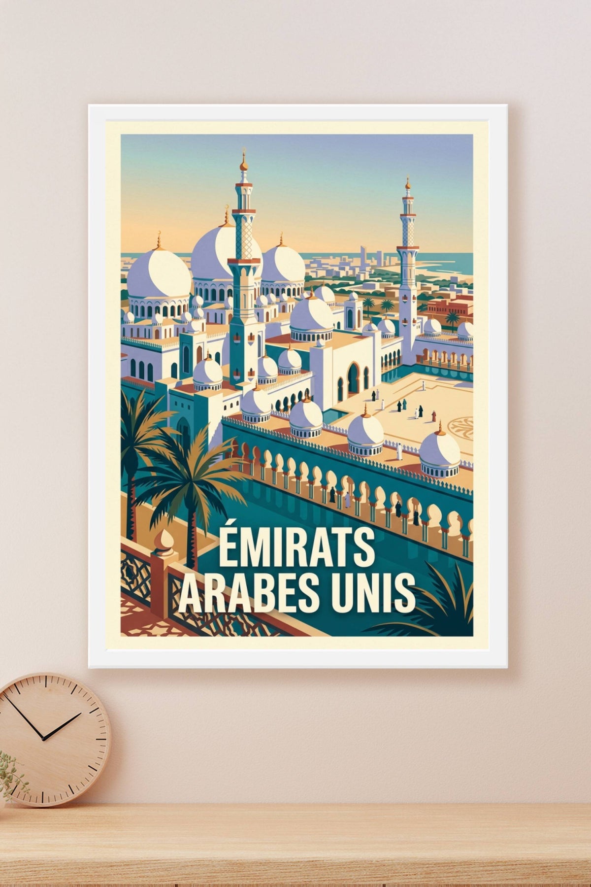 Affiche des Émirats Arabes Unis, poster voyage | Afich