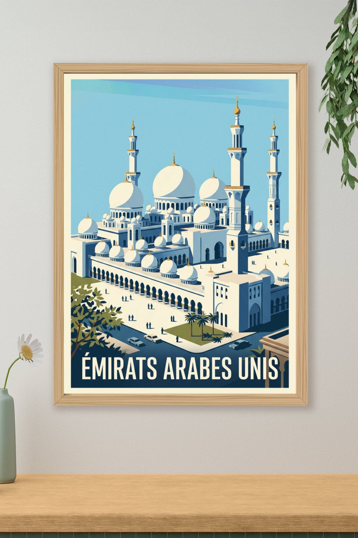 Affiche des Émirats Arabes Unis, Grande Mosquée | Afich