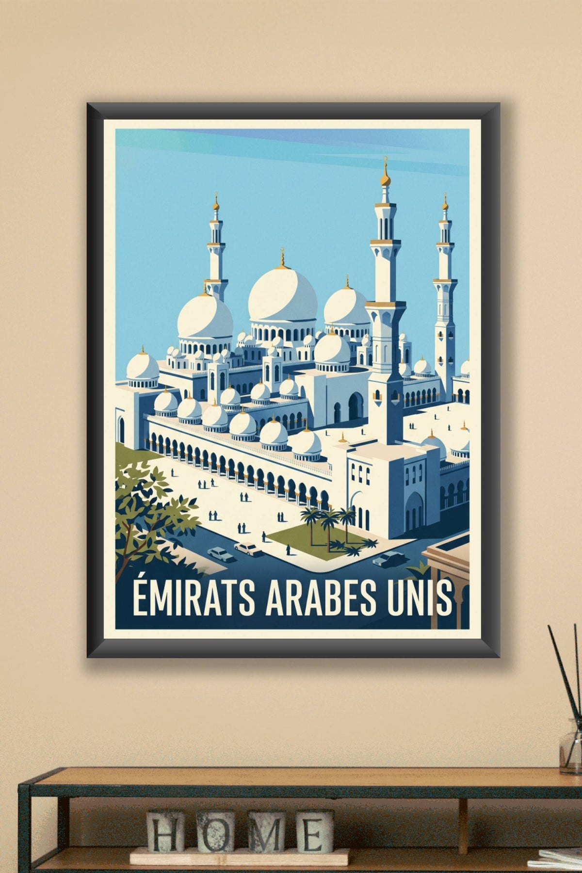 Affiche des Émirats Arabes Unis, Grande Mosquée | Afich