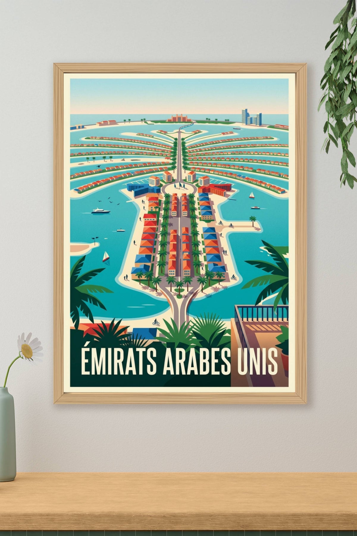 Poster des Émirats Arabes Unis, Palm Jumeirah