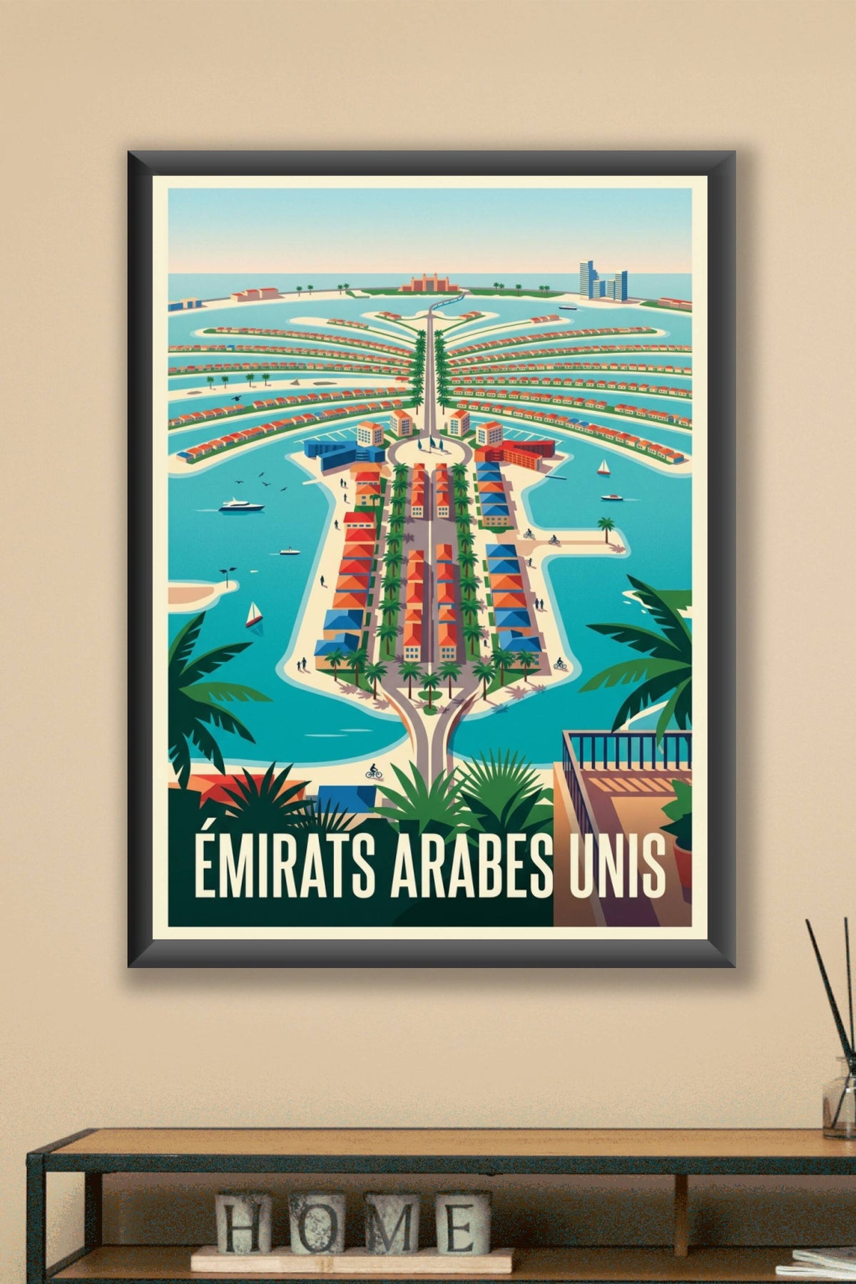Poster des Émirats Arabes Unis, Palm Jumeirah