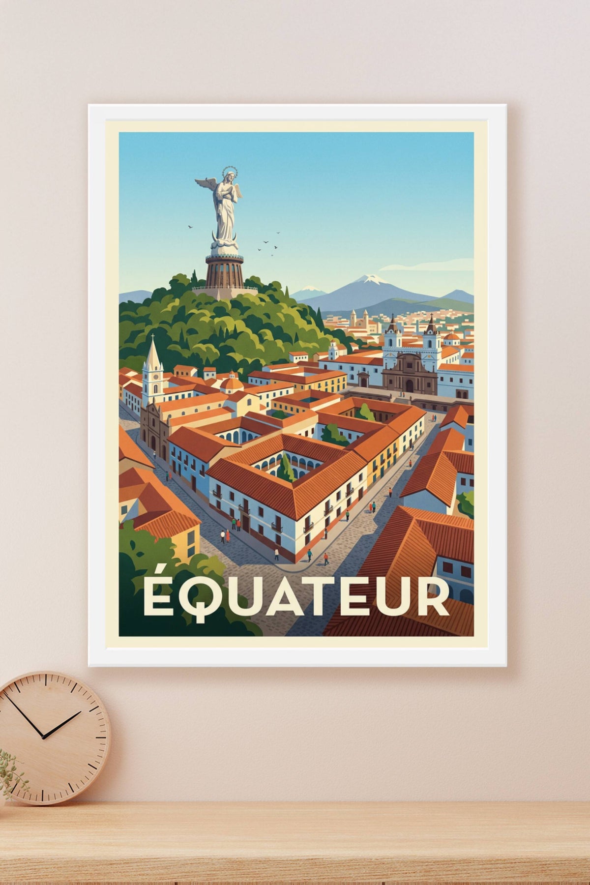 Affiche d'Équateur, la Vierge du Panecillo | Afich