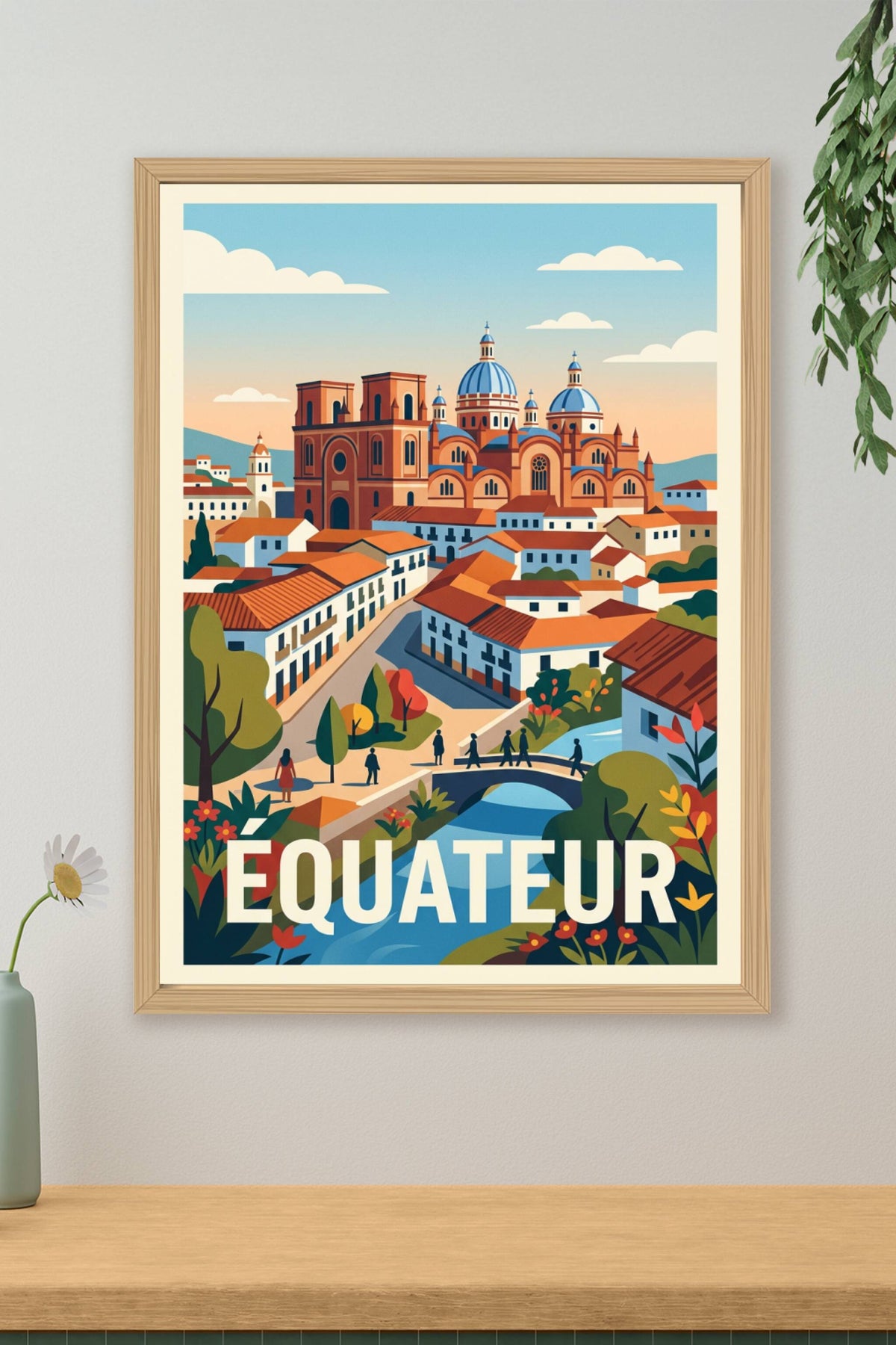 Affiche d'Équateur, cathédrale de Cuenca | Afich