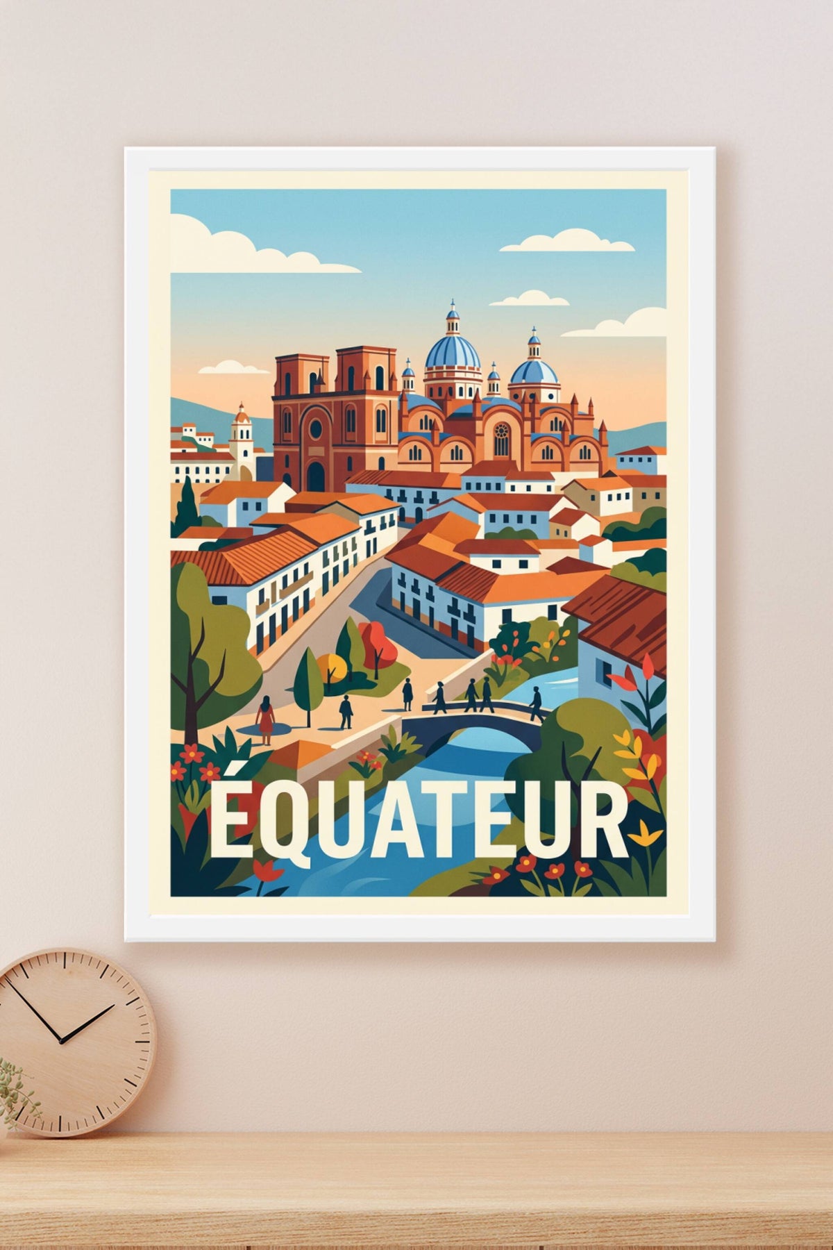 Affiche d'Équateur, cathédrale de Cuenca | Afich