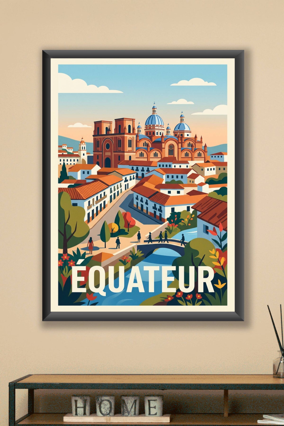 Affiche d'Équateur, cathédrale de Cuenca | Afich