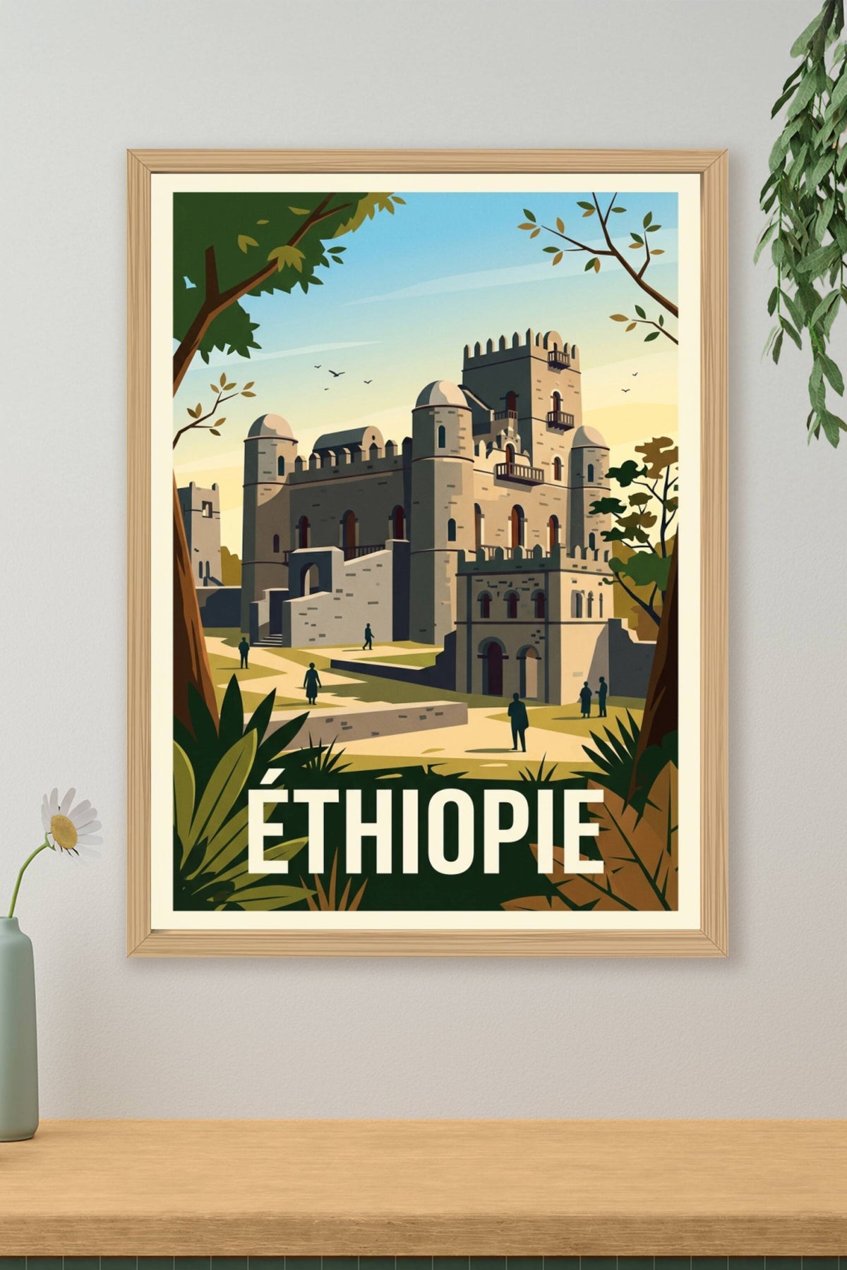 Affiche d'Éthiopie, château de Gondar | Afich