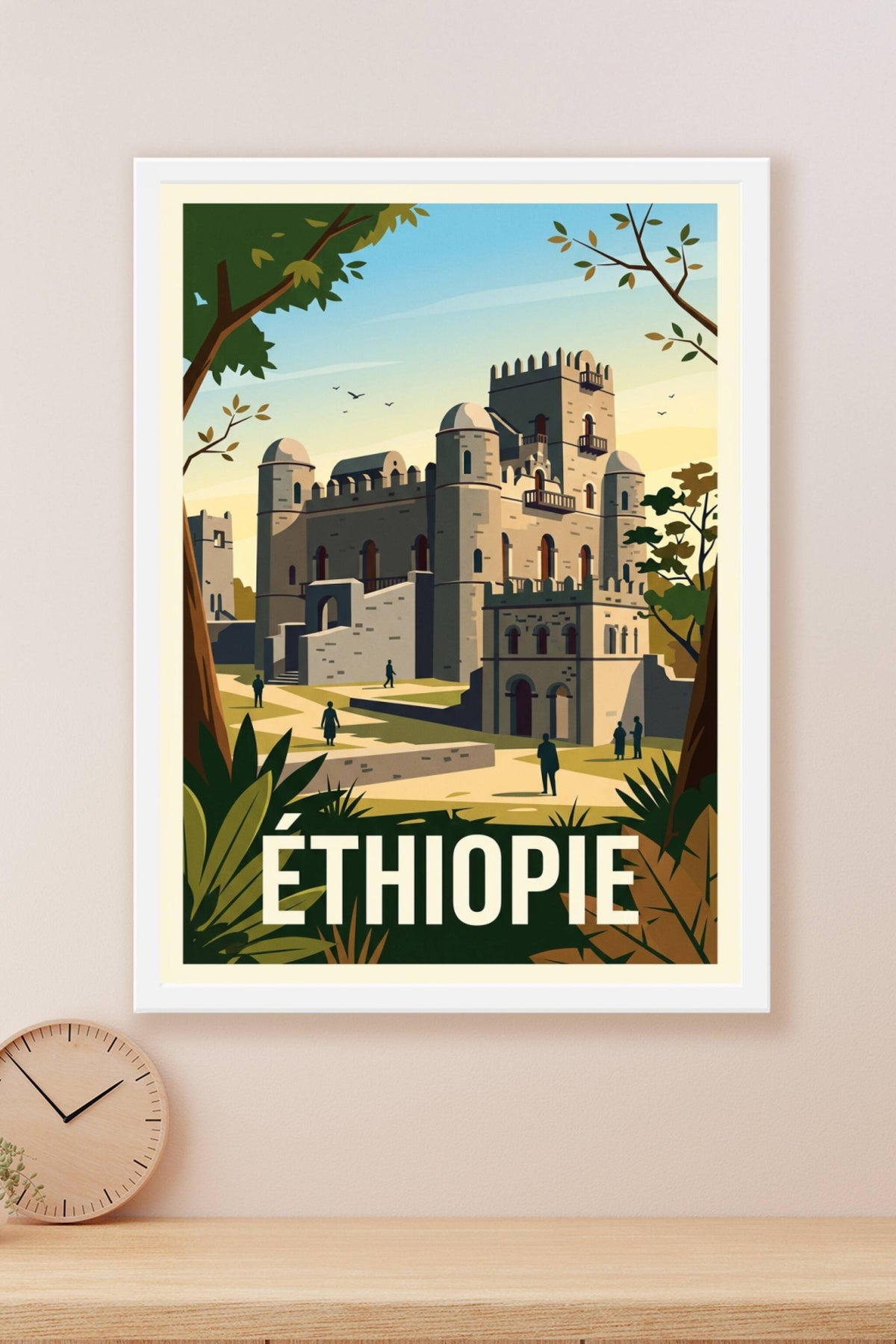 Affiche d'Éthiopie, château de Gondar | Afich