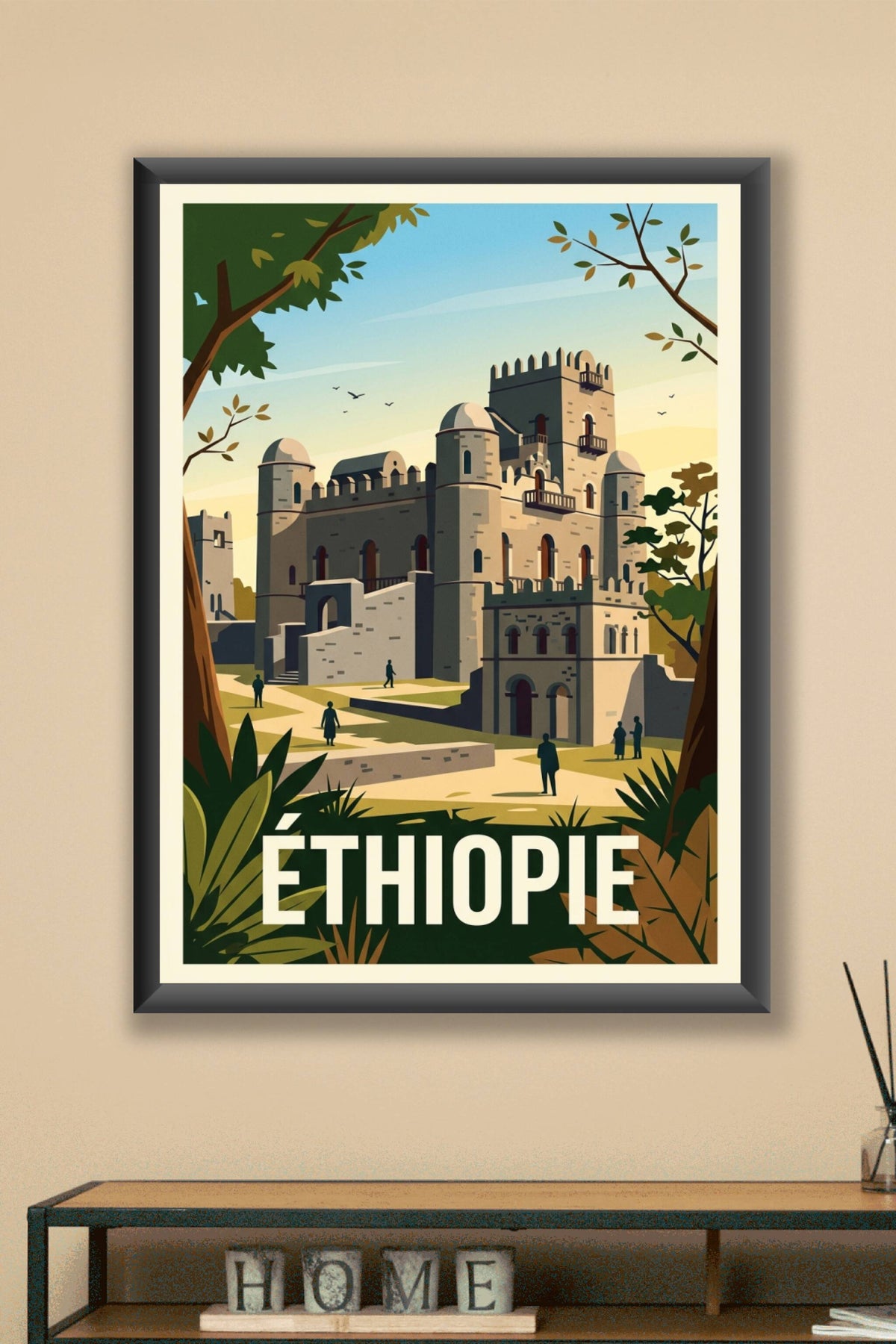 Affiche d'Éthiopie, château de Gondar | Afich