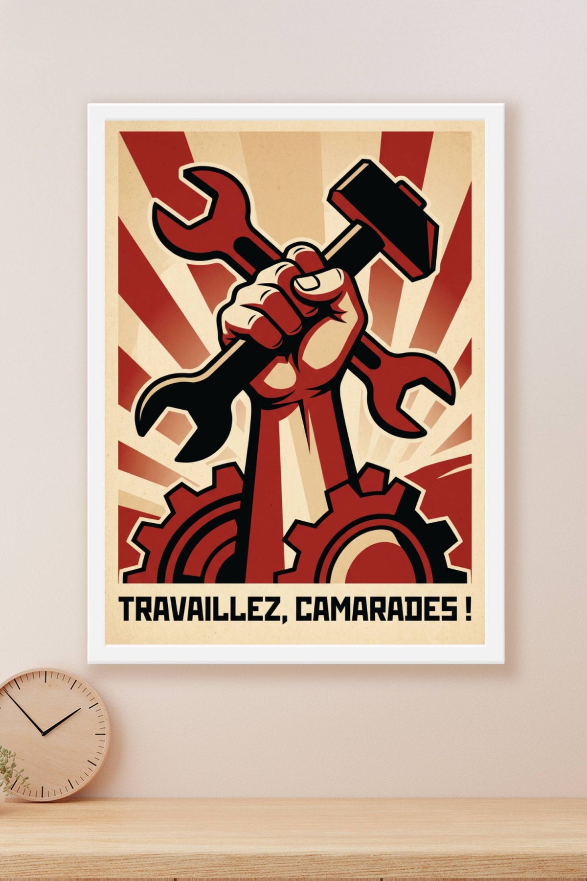 Affiche de propagande, Travaillez Camarades | Afich