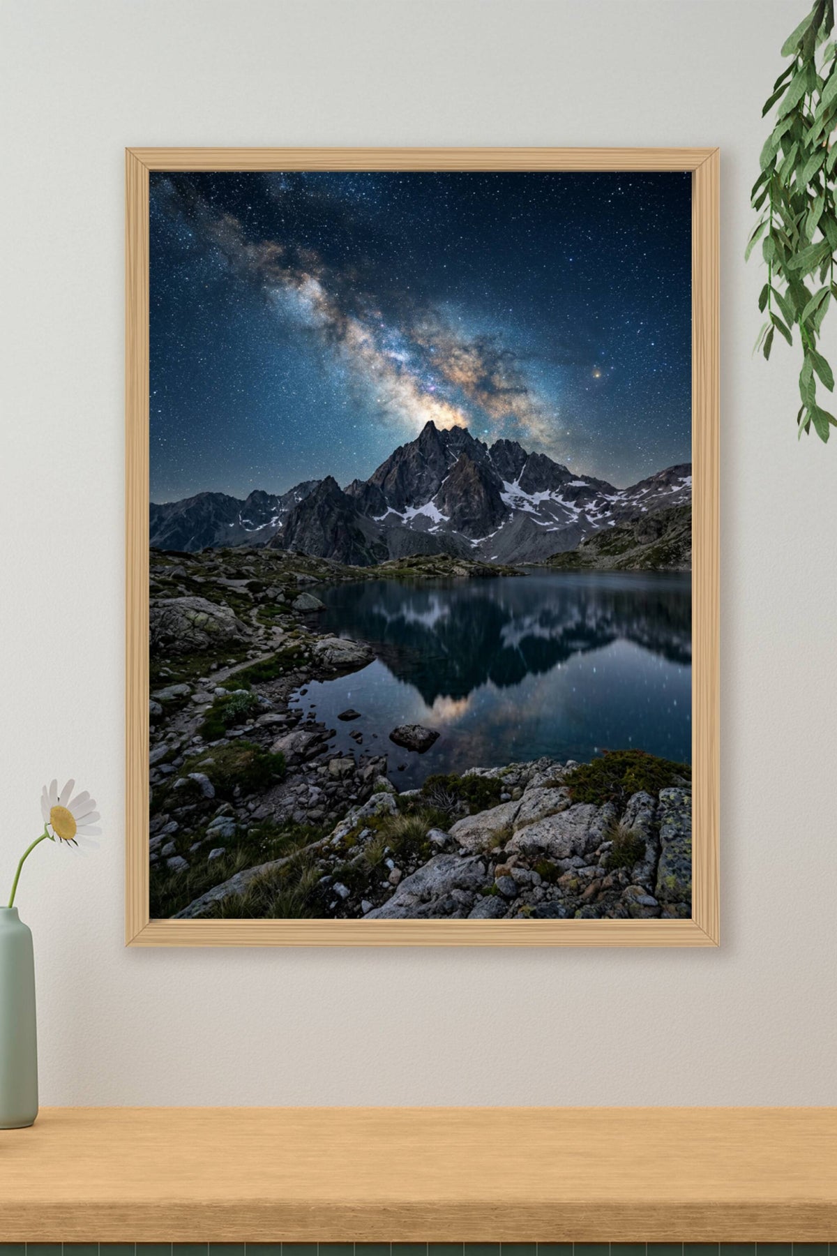Affiche de la Voie Lactée, poster de montagne