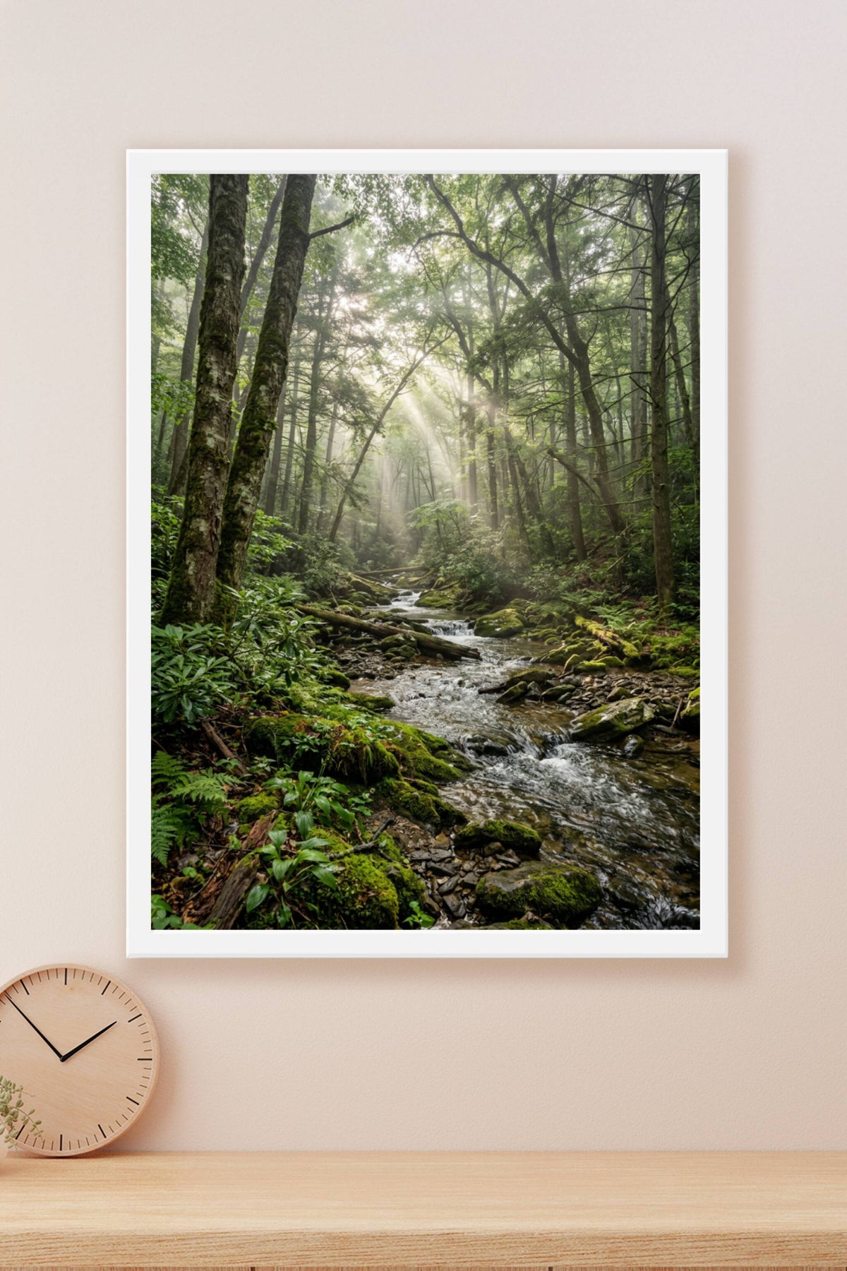 Affiche de Forêt Tropicale, rayons de soleil