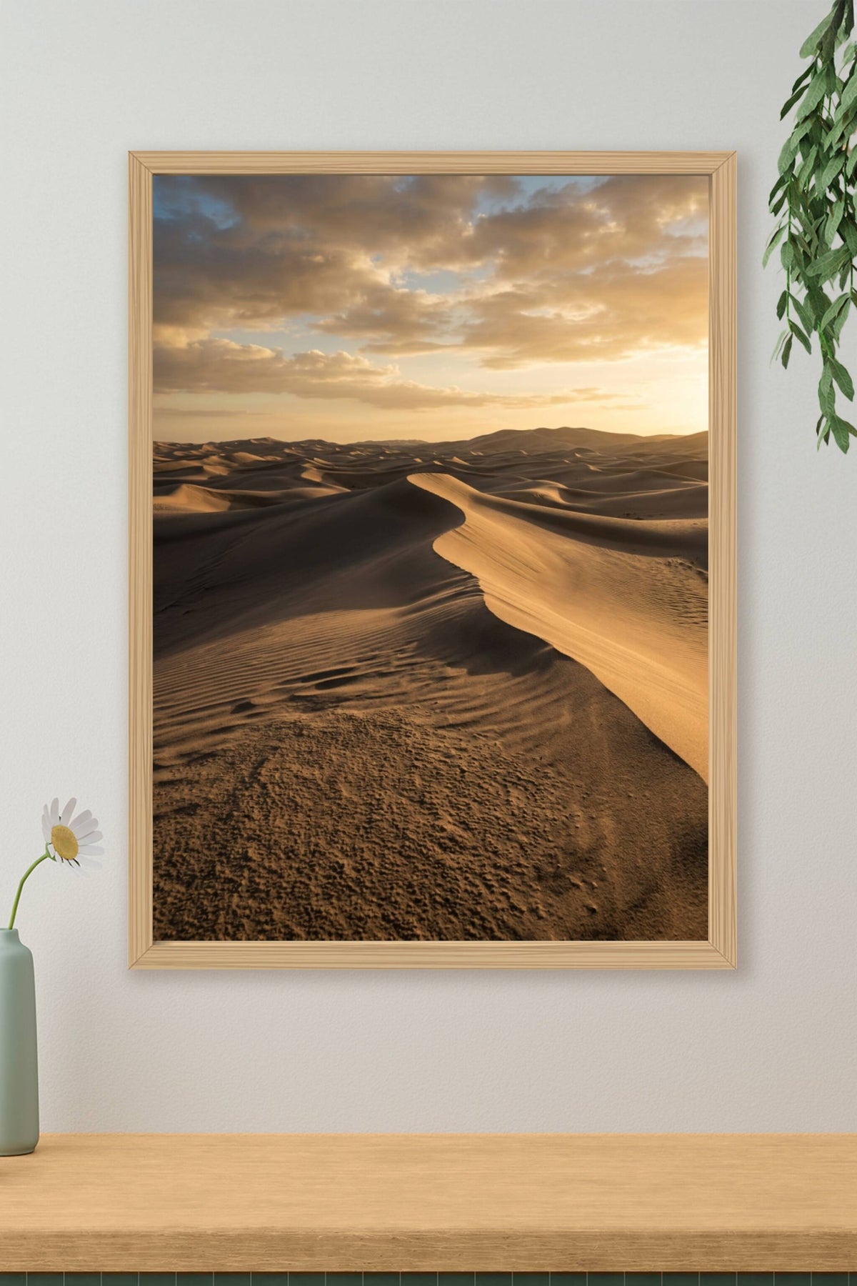 Affiche de désert, poster dunes de sable