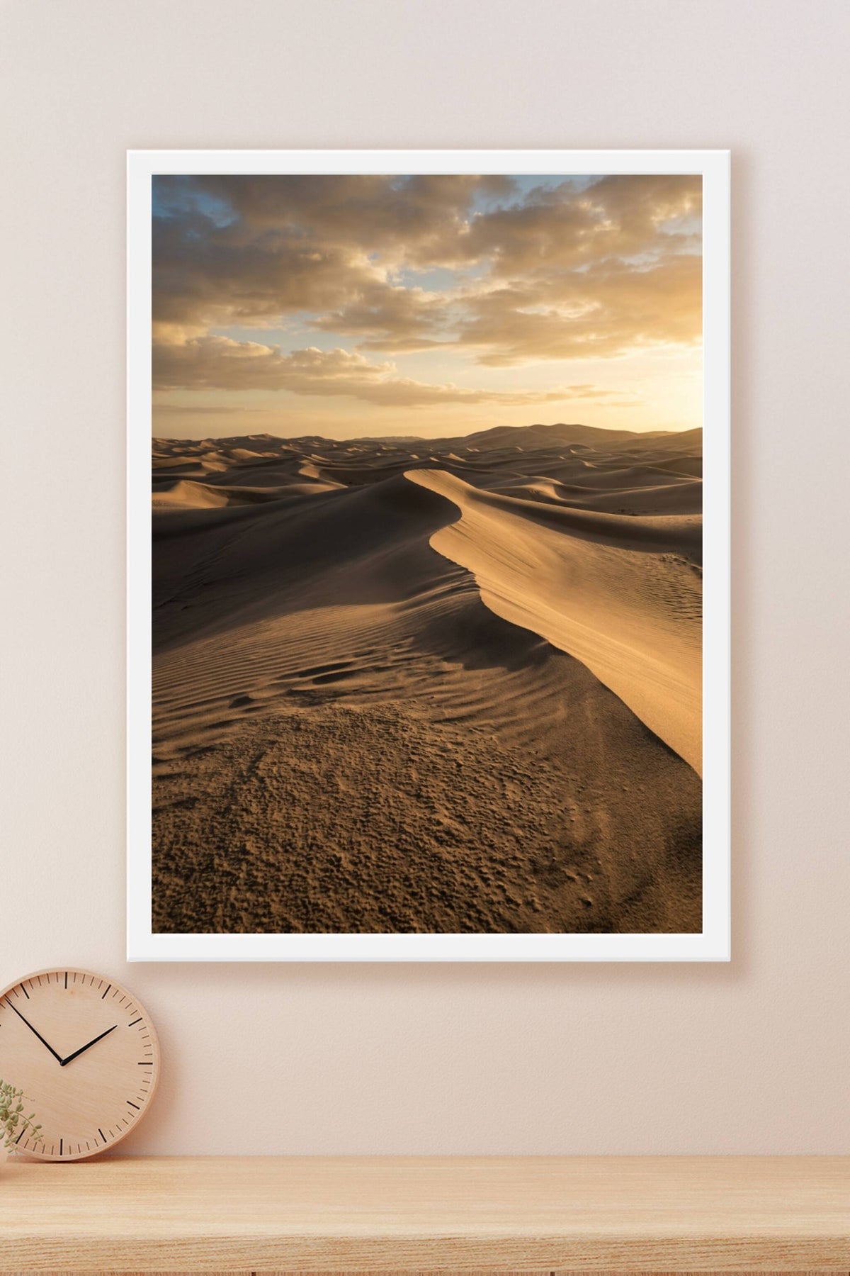 Affiche de désert, poster dunes de sable