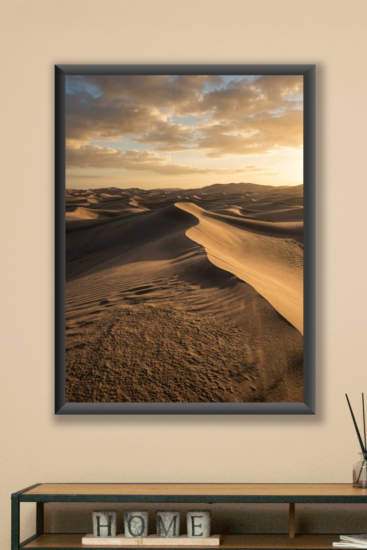 Affiche de désert, poster dunes de sable