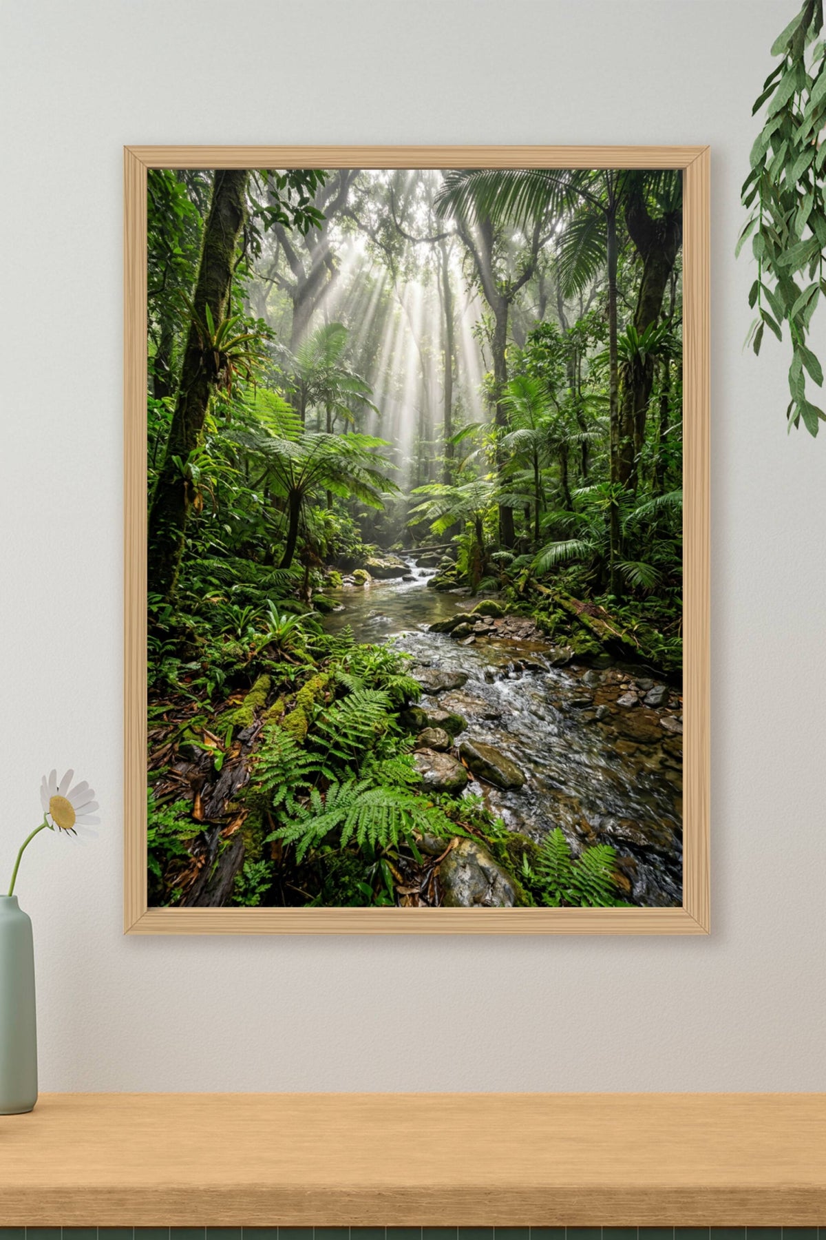Affiche de Forêt Tropicale, poster rivière sauvage