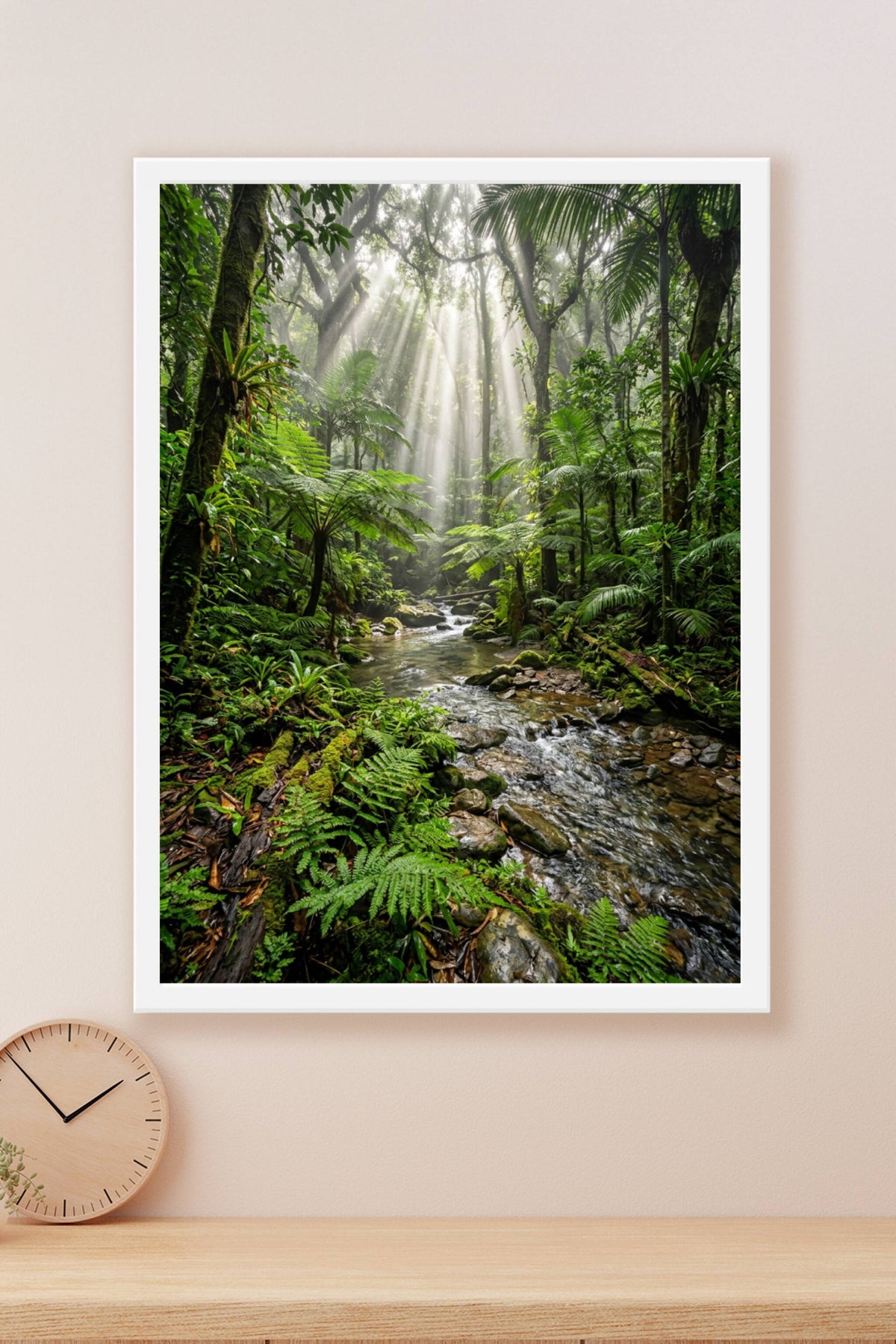 Affiche de Forêt Tropicale, poster rivière sauvage