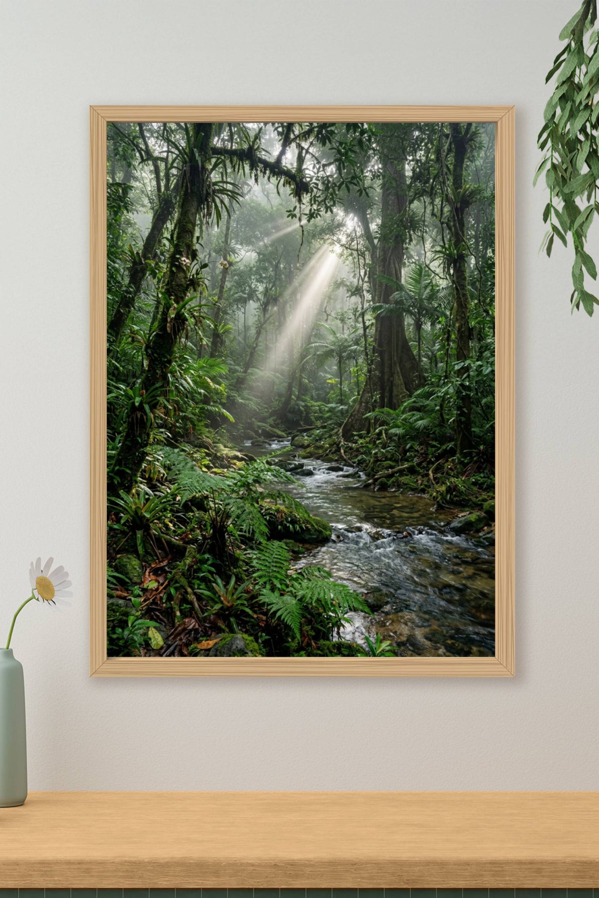 Affiche de Jungle, poster rayons de soleil