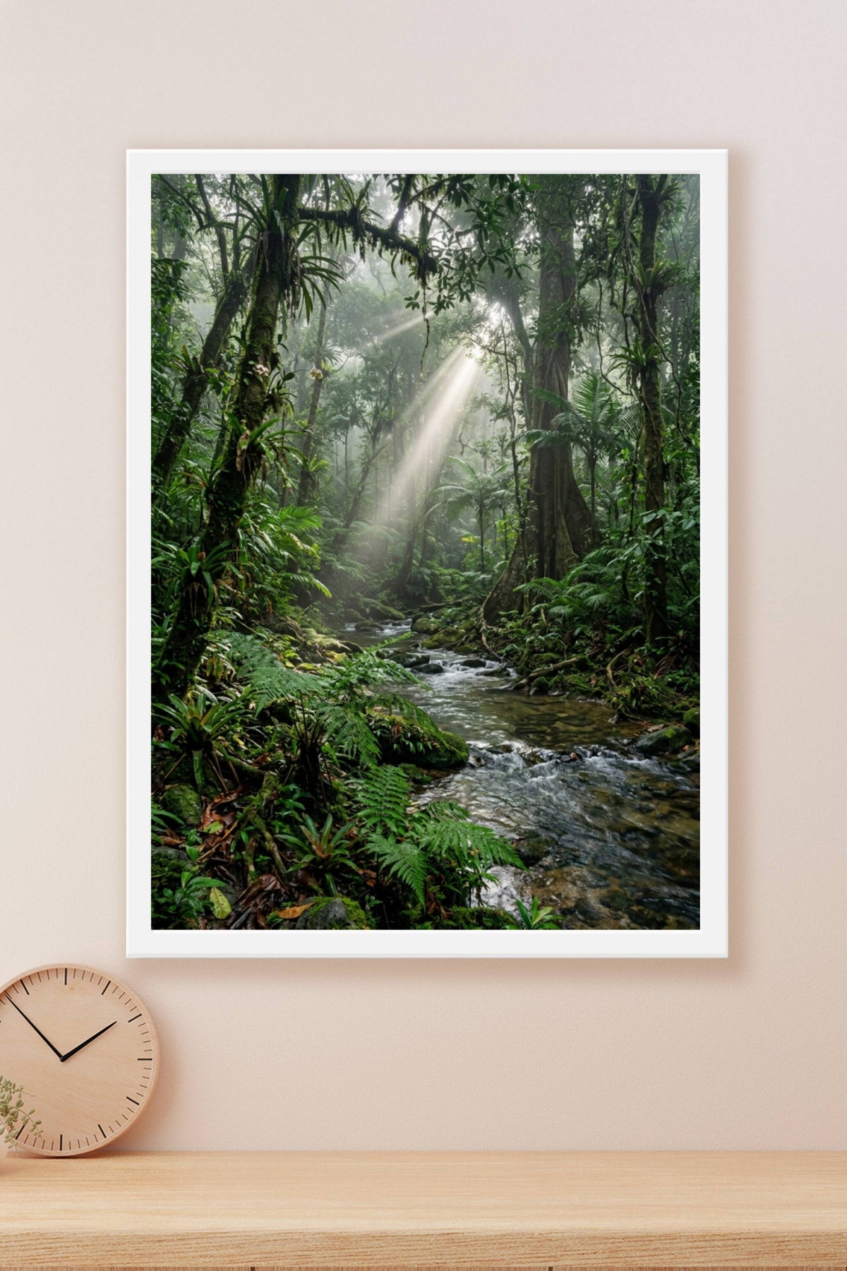 Affiche de Jungle, poster rayons de soleil