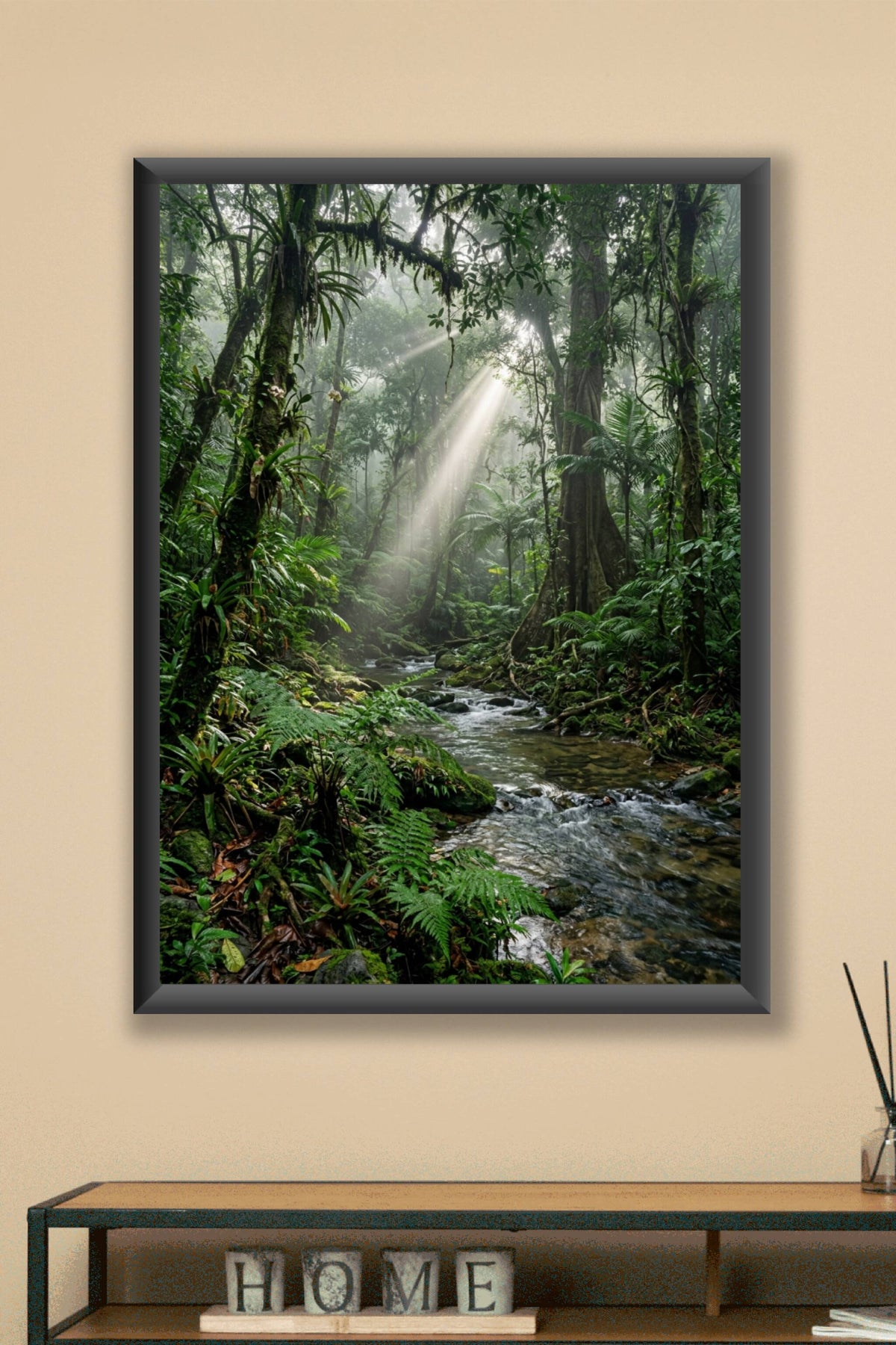 Affiche de Jungle, poster rayons de soleil