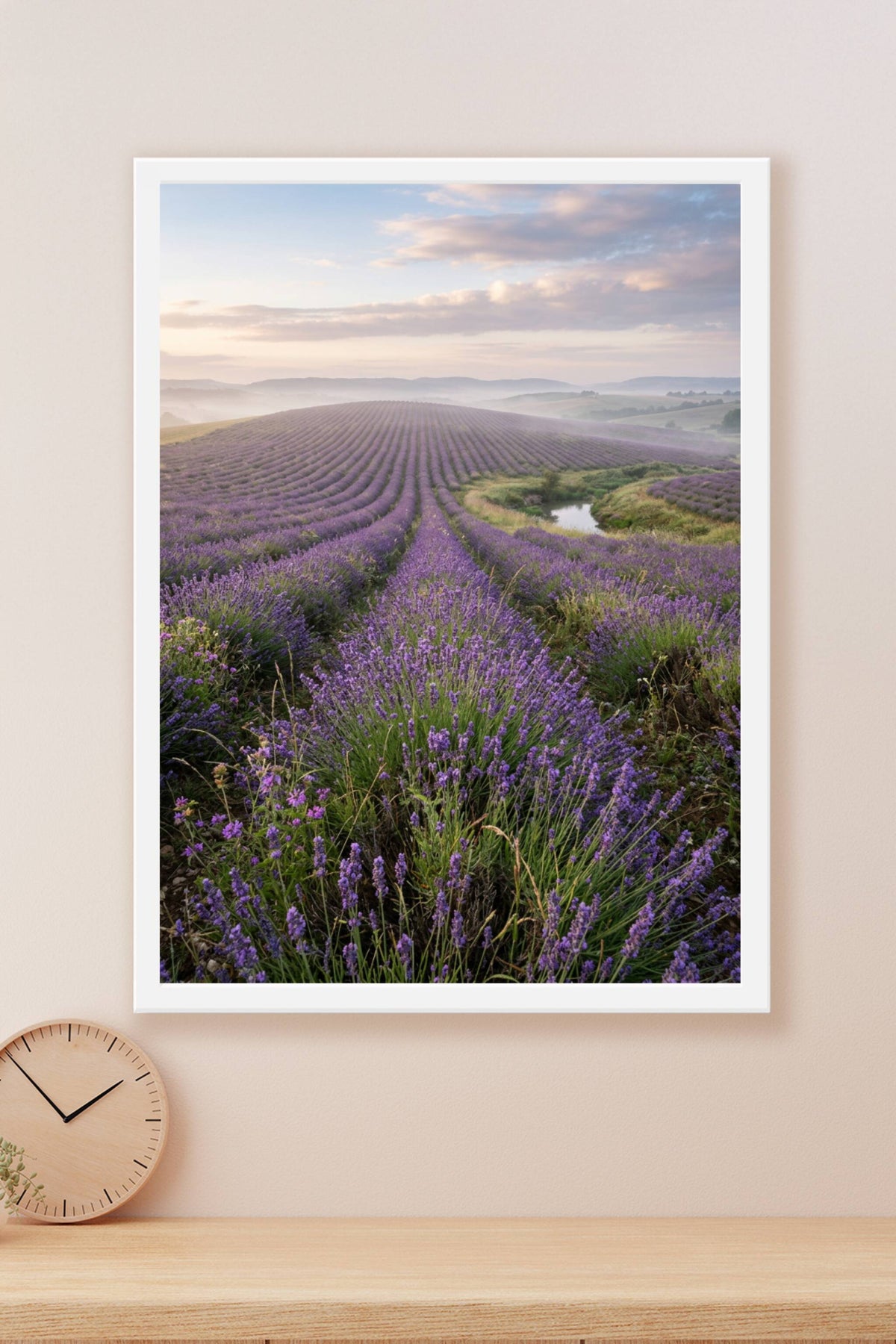 Affiche de Provence, poster de lavande en fleurs