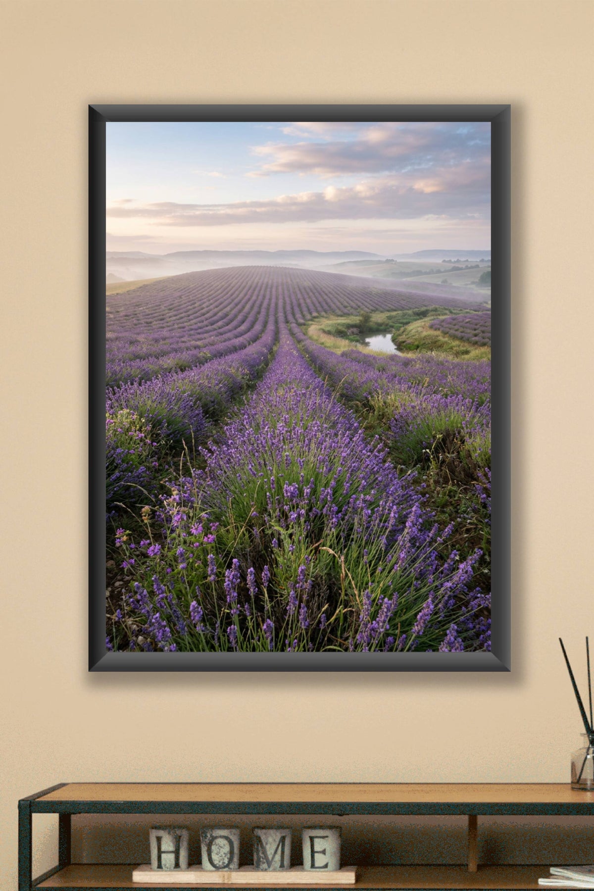 Affiche de Provence, poster de lavande en fleurs