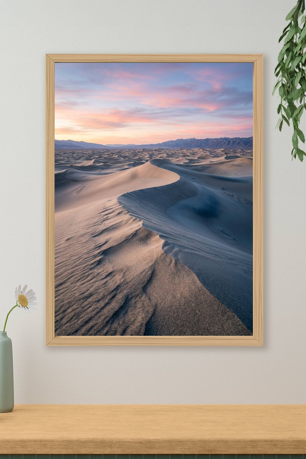 Affiche de la Vallée de la Mort, poster dunes de sable
