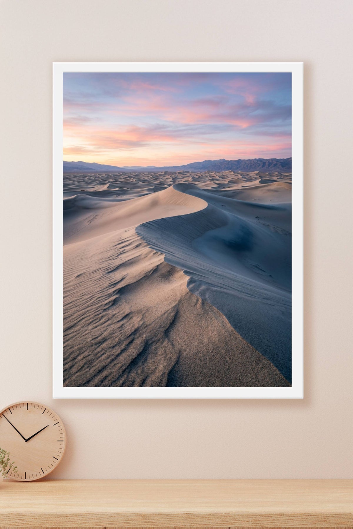 Affiche de la Vallée de la Mort, poster dunes de sable