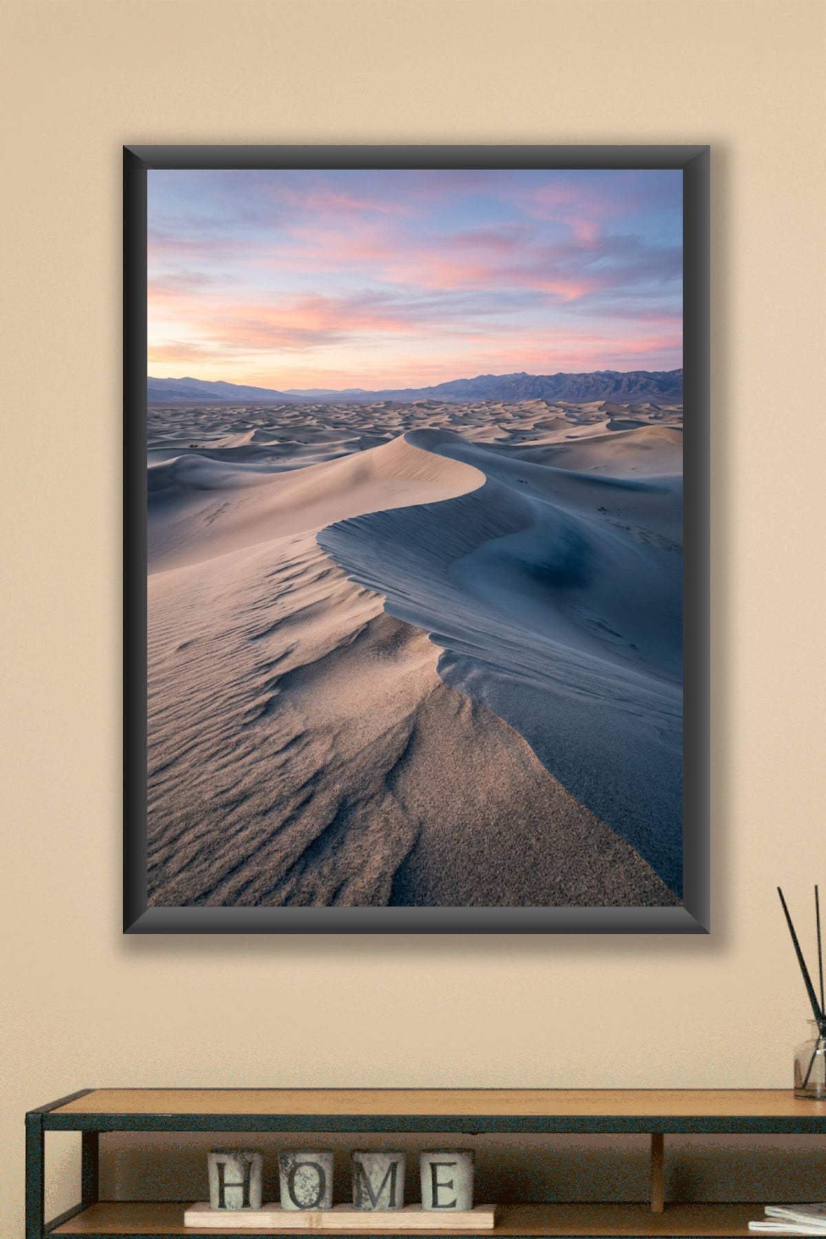 Affiche de la Vallée de la Mort, poster dunes de sable