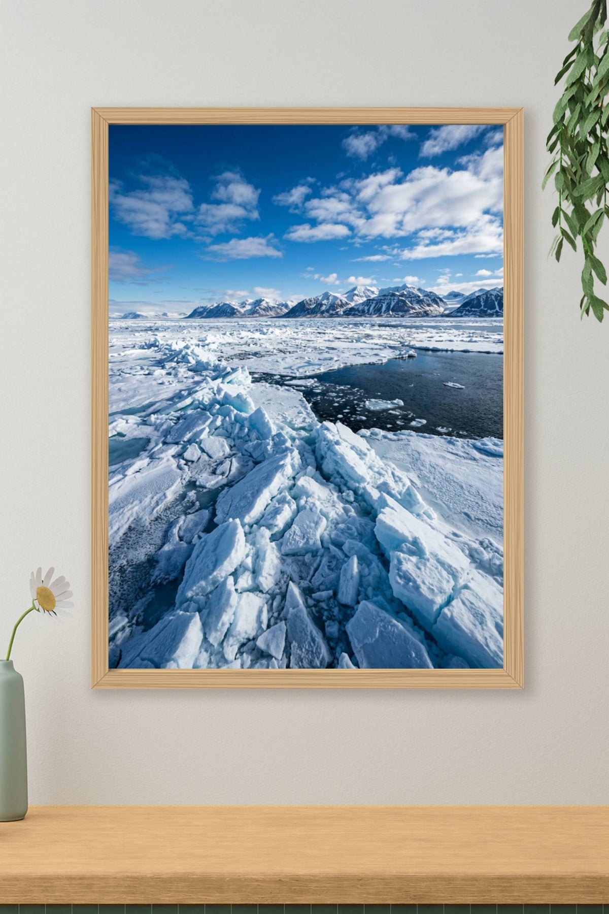 Affiche de banquise, poster blocs de glace