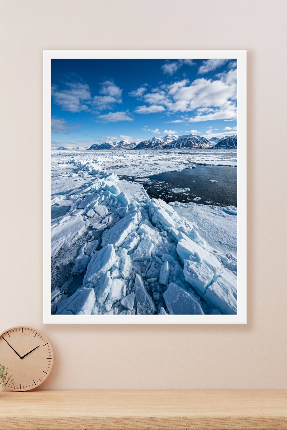 Affiche de banquise, poster blocs de glace