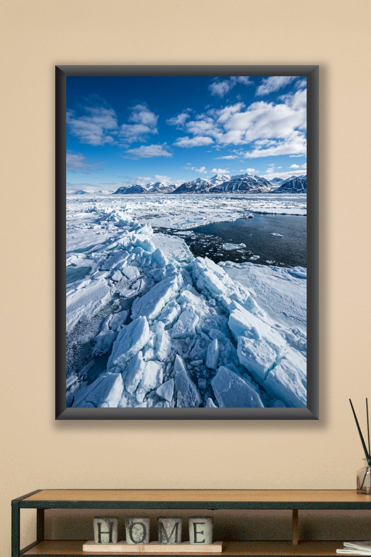 Affiche de banquise, poster blocs de glace