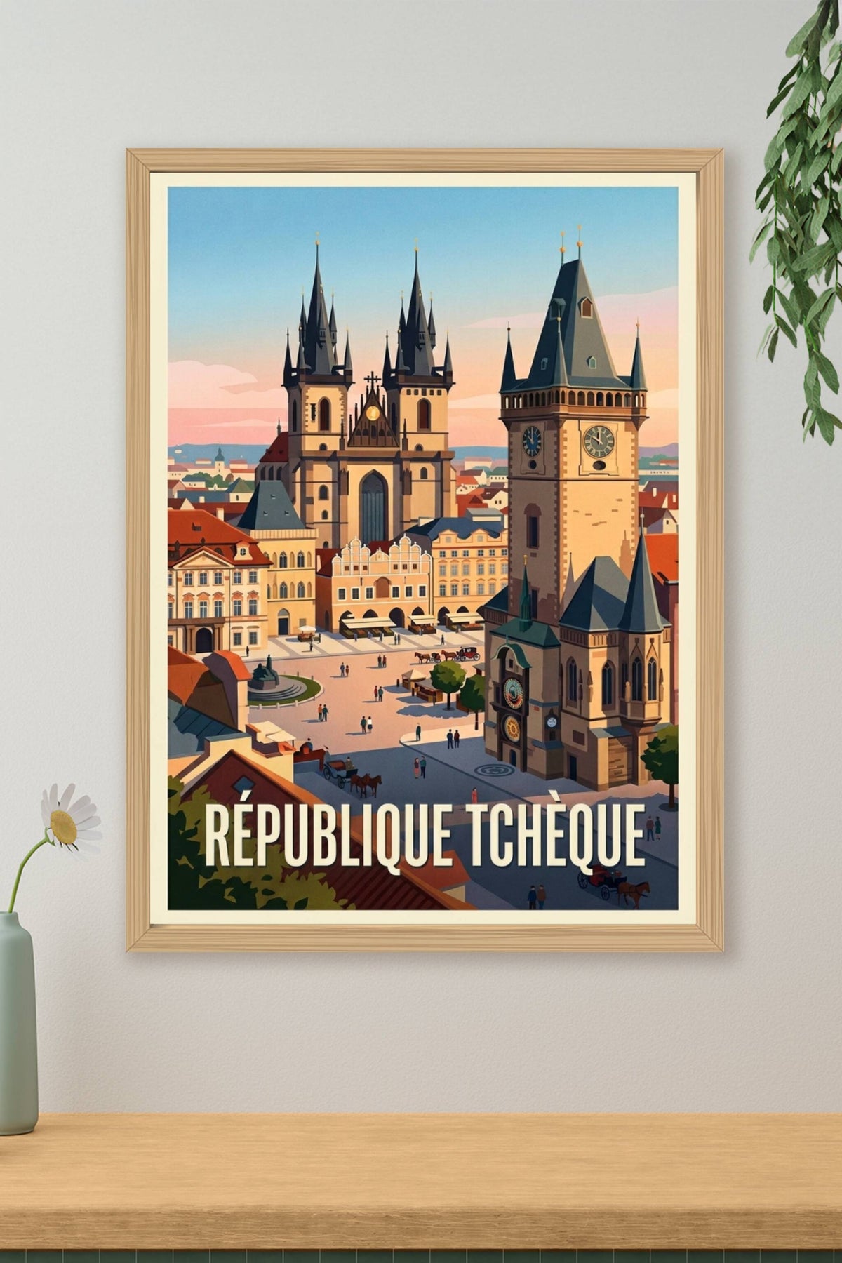 Affiche de République Tchèque, poster Prague | Afich