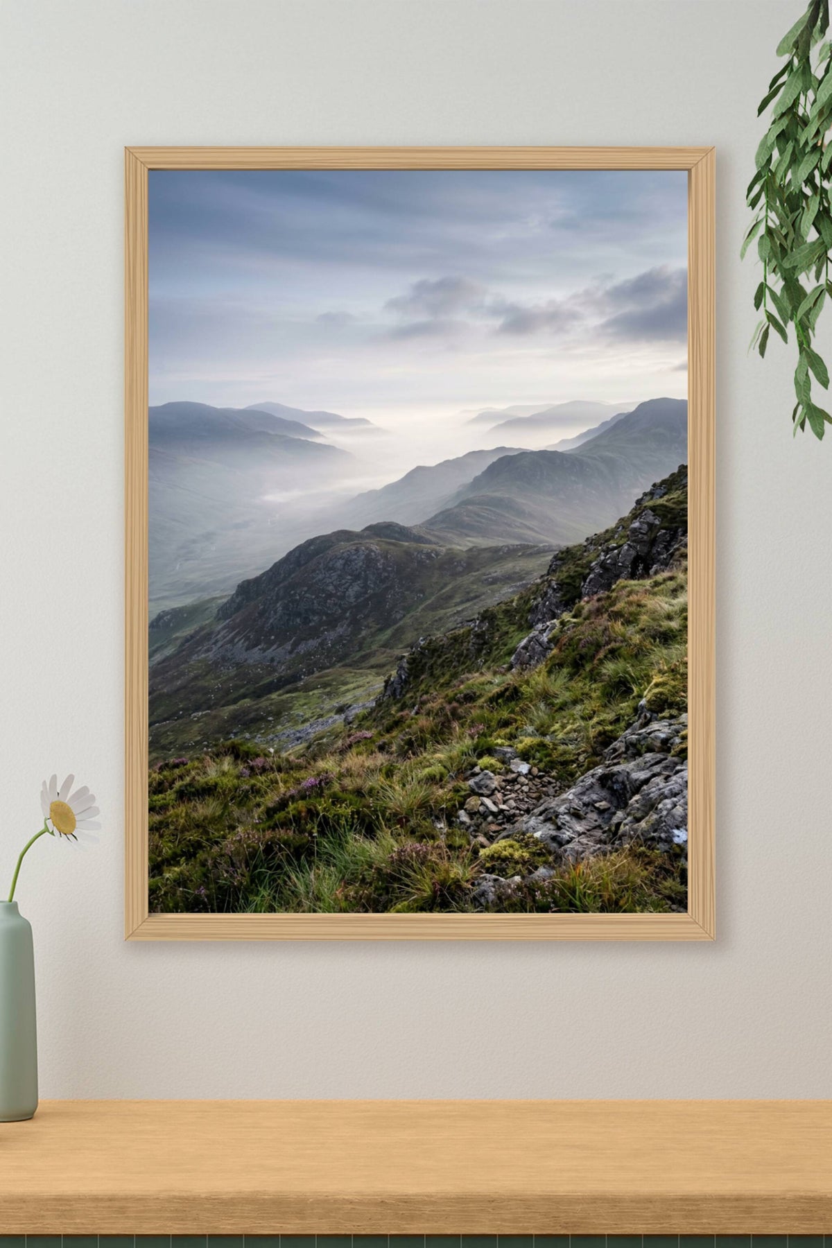 Poster de Montagne, brume matinale