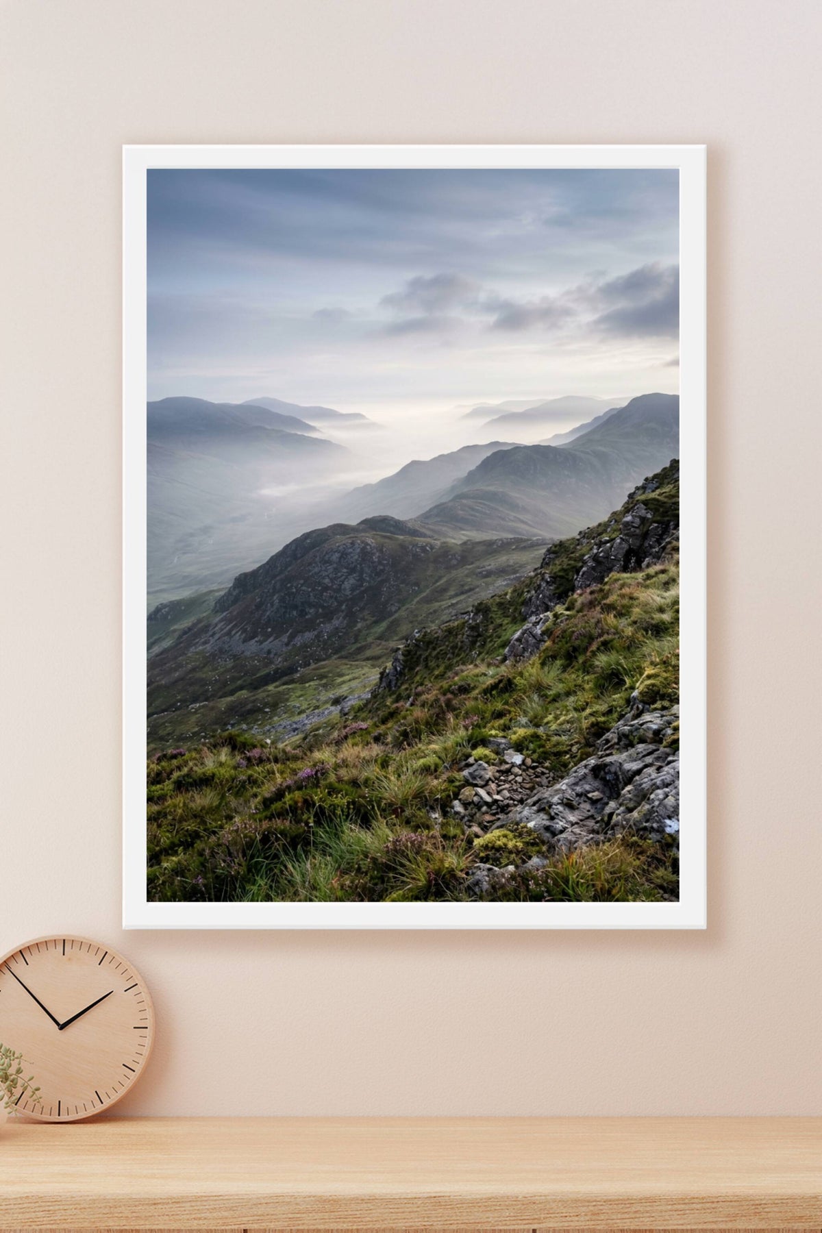 Poster de Montagne, brume matinale