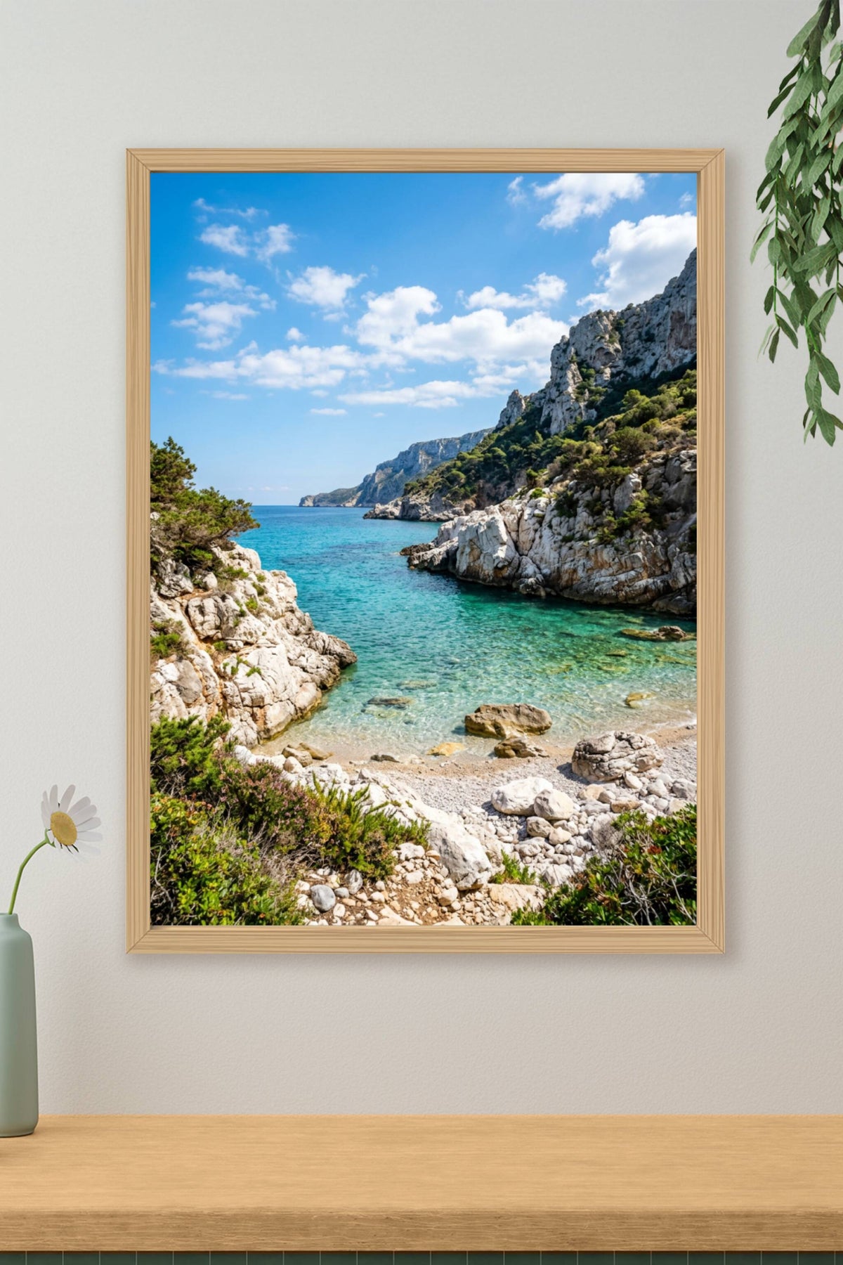 Affiche des Calanques, poster paysage de Marseille